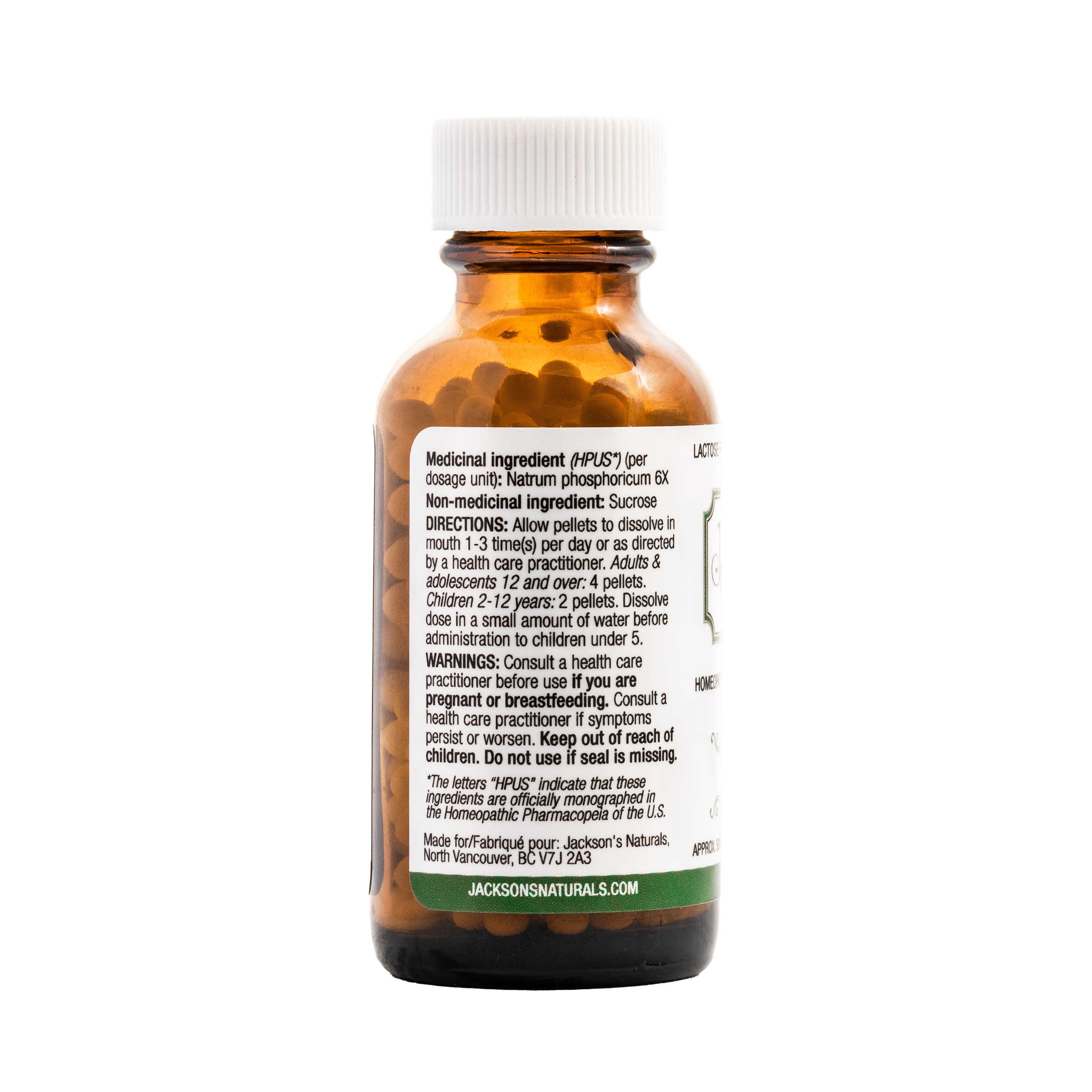 #10 Nat Phos 6X - Certified Vegan, Lactose-Free Schuessler Cell Salt (Sodium phosphate)