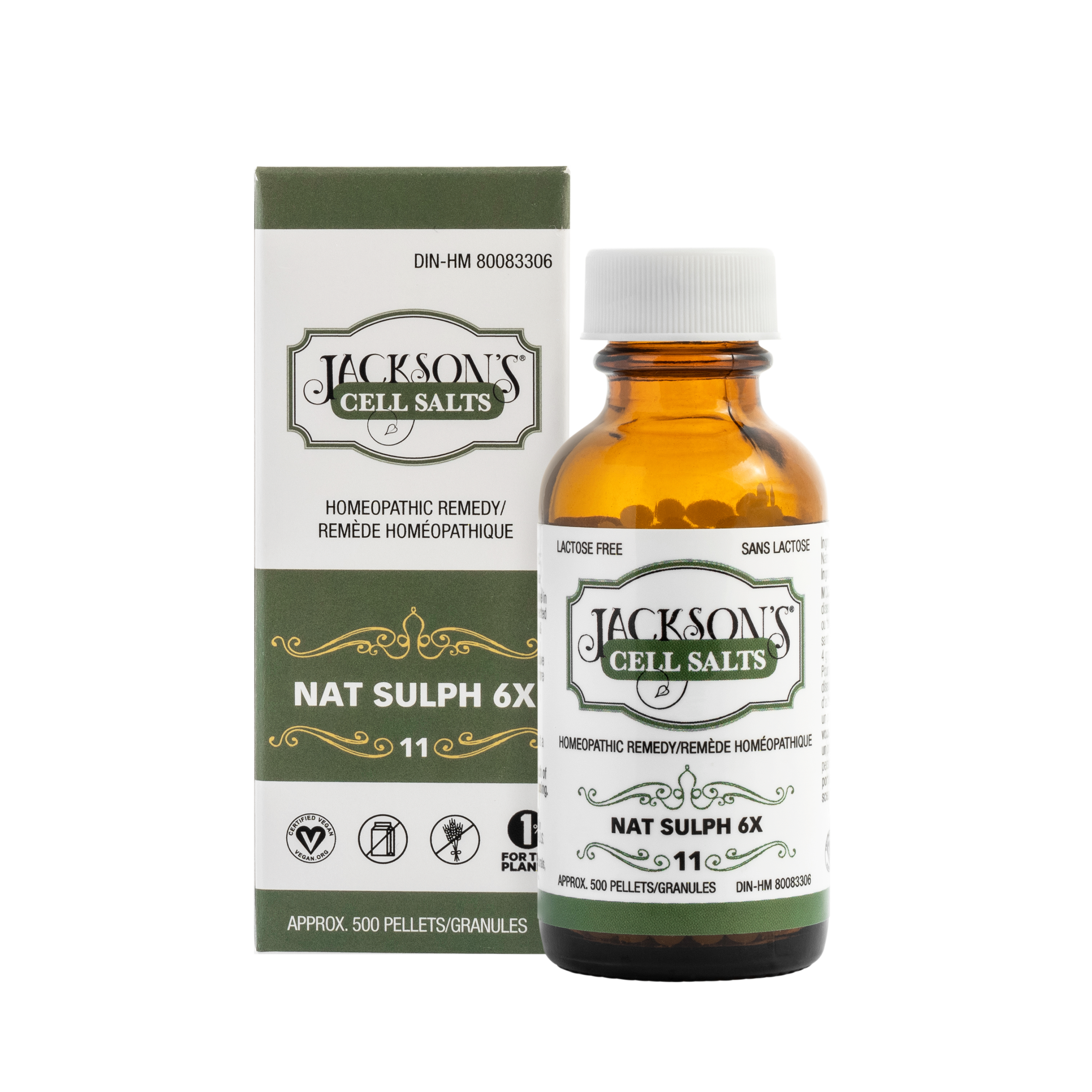 #11 Nat Sulph 6X (Sodium sulfate) - Certified Vegan, Lactose-Free Cell Salt