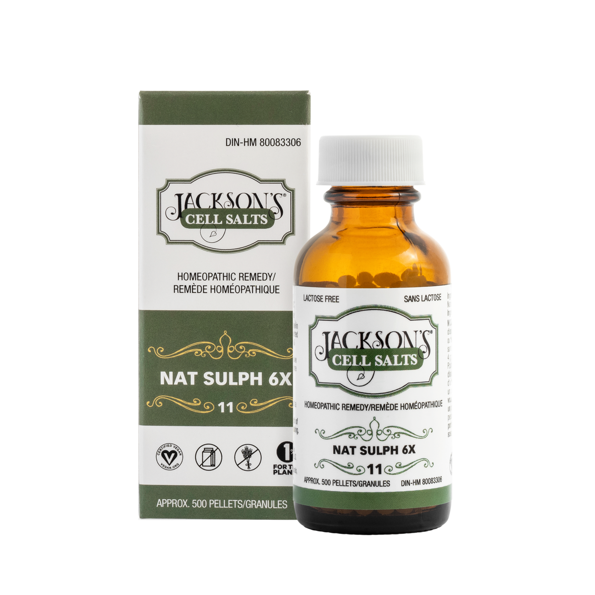 #11 Nat sulph 6X (sulfate de sodium) - Sel de cellules de Schuessler (tissus) certifié végétalien et sans lactose