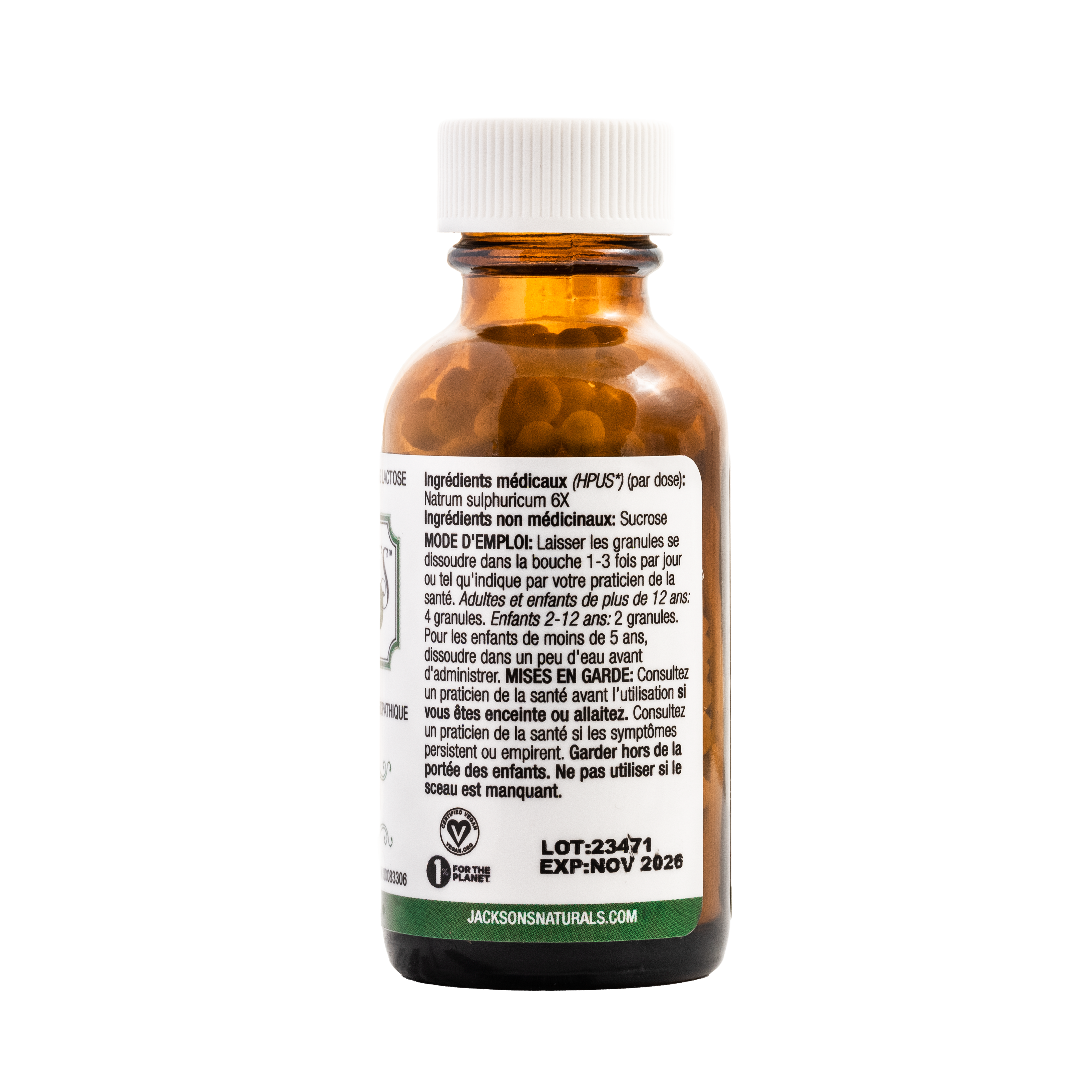 #11 Nat sulph 6X (Sodium sulfate) - Certified Vegan, Lactose-Free Cell Salt