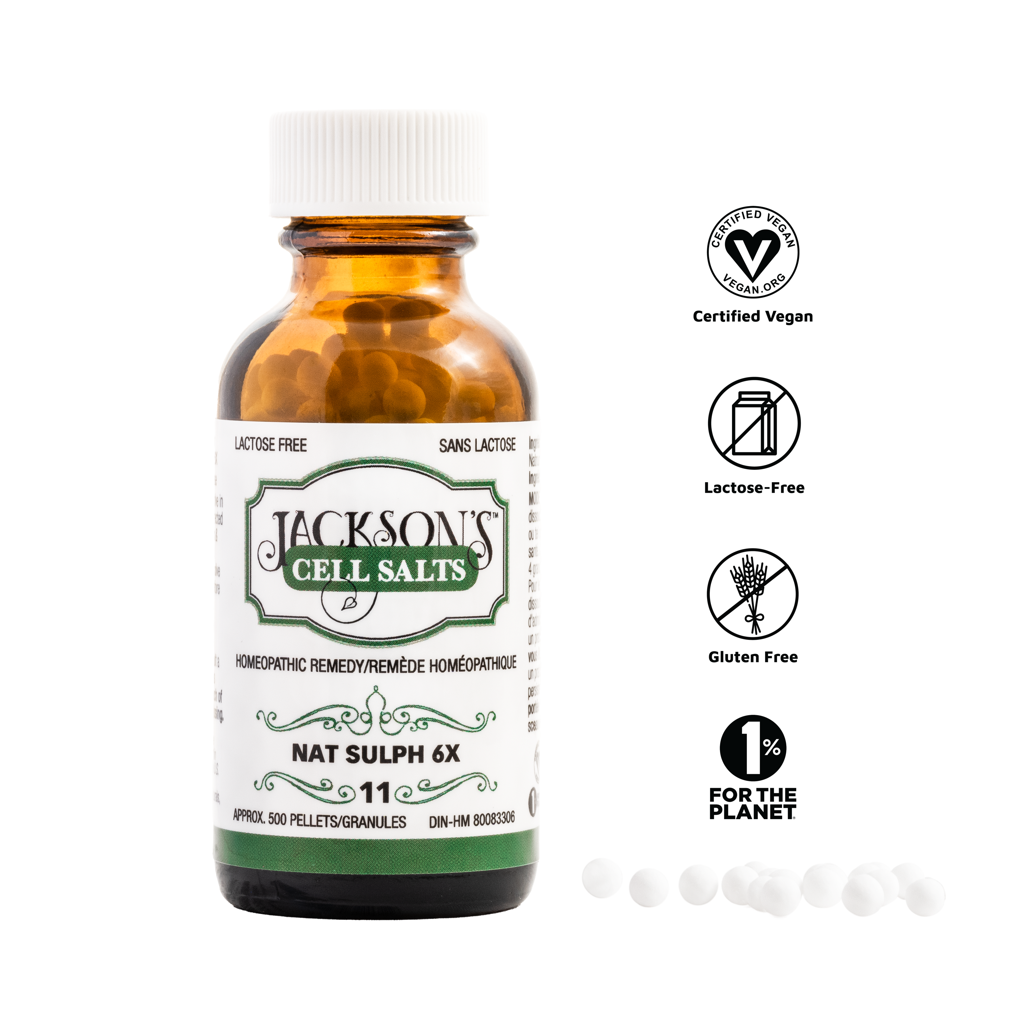 #11 Nat sulph 6X (Sodium sulfate) - Certified Vegan, Lactose-Free Cell Salt