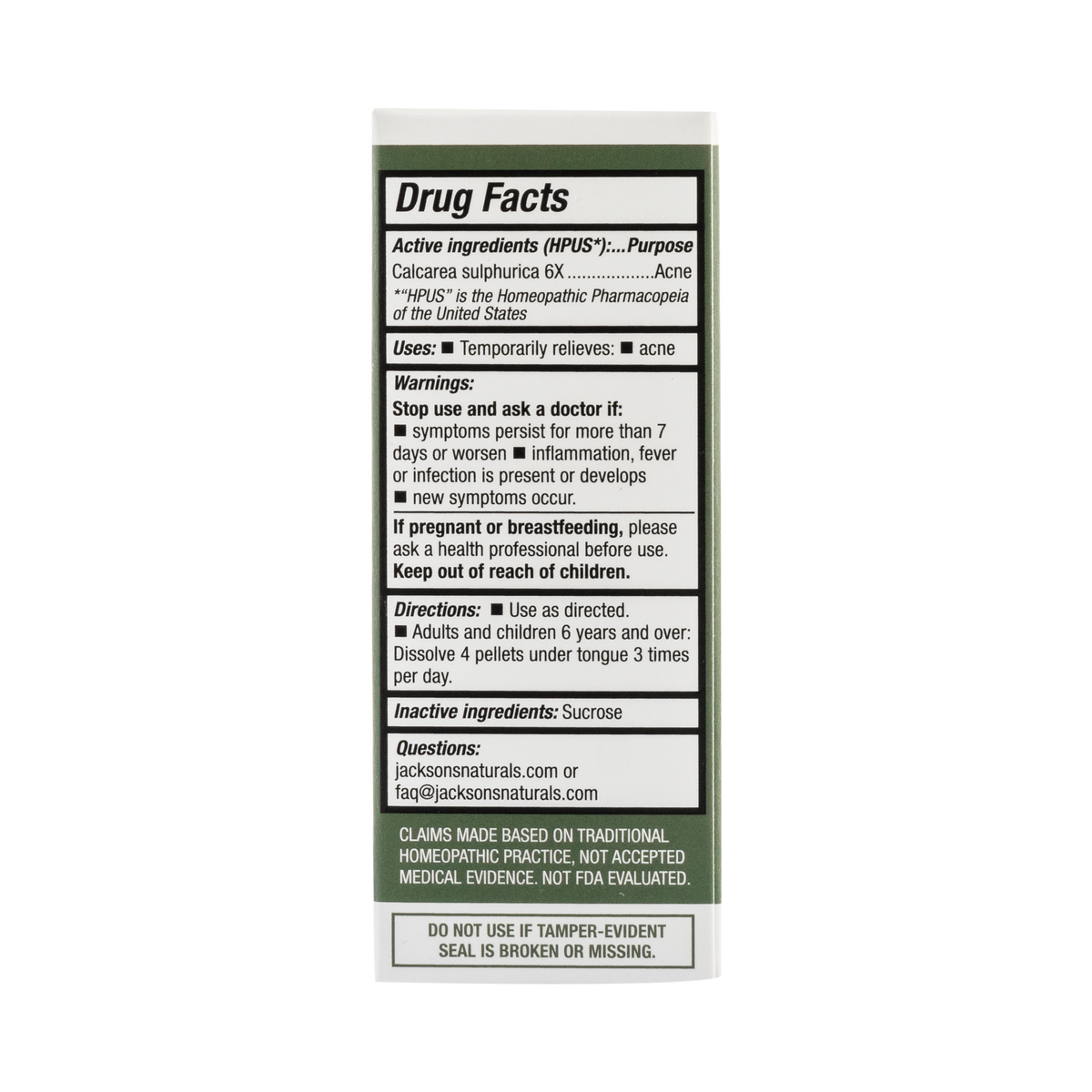 #3 Calc Sulph 6X (Calcium sulfate) - Certified Vegan, Lactose-Free Cell Salt