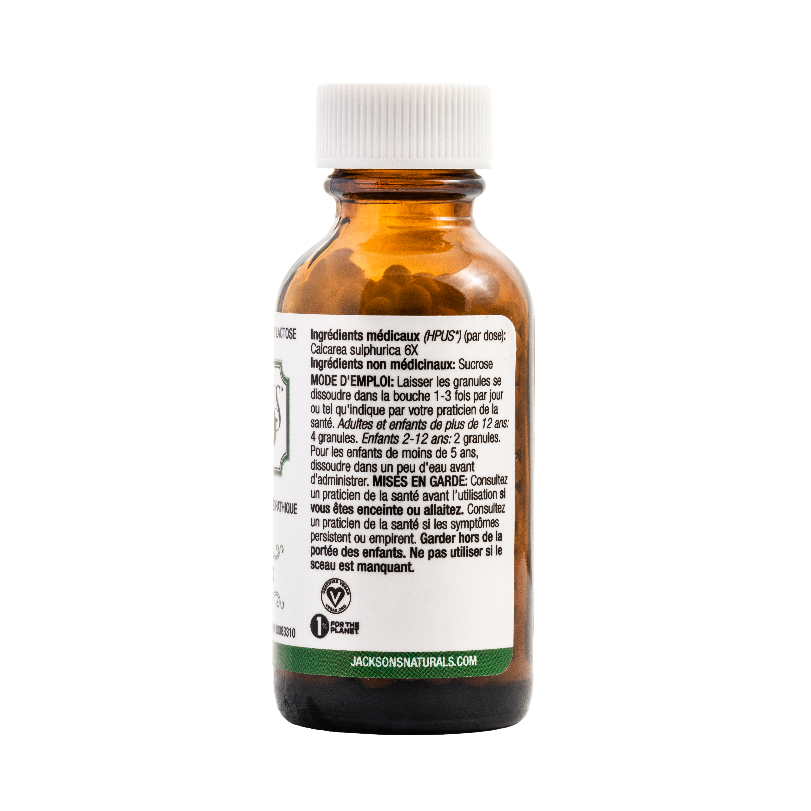 #3 Calc sulph 6X (sulfate de calcium) - Sel de cellules Schuessler (tissus) certifié végétalien et sans lactose