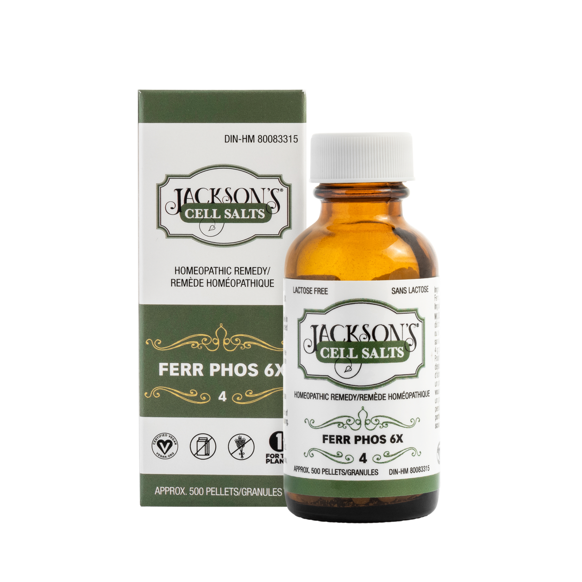 #4 Ferr phos 6X (Ferrum phosphate) - Sel de cellules Schuessler (tissus) certifié végétalien et sans lactose