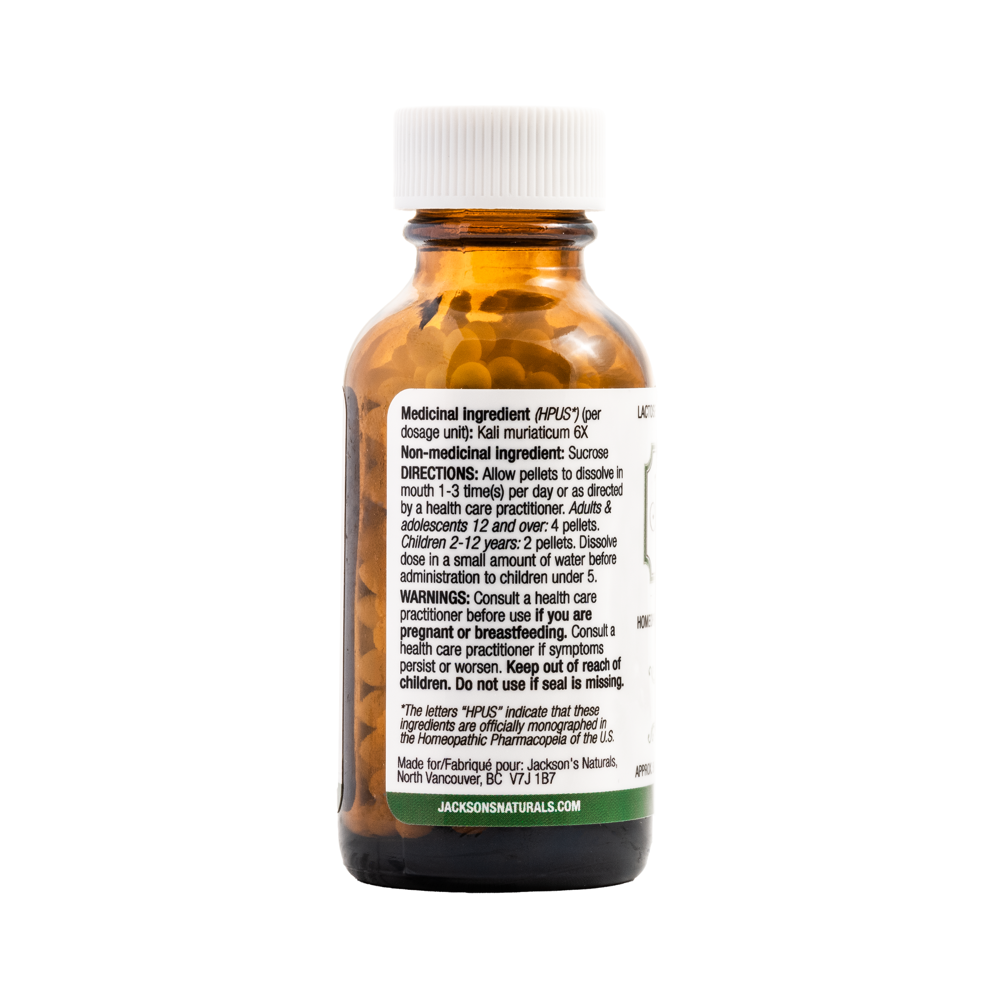 #5 Kali mur 6X (Potassium chloride) - Certified Vegan, Lactose-Free Cell Salt