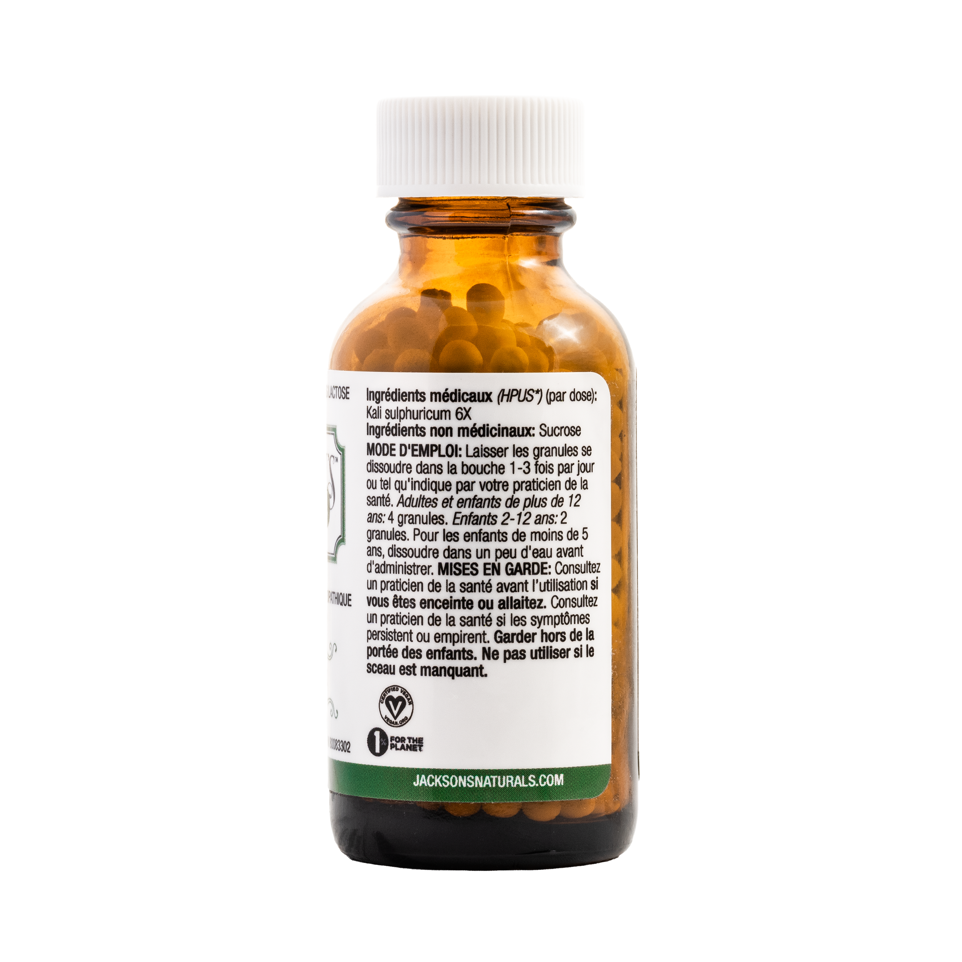 #7 Kali sulph 6X (Potassium sulfate) - Certified Vegan, Lactose-Free Cell Salt