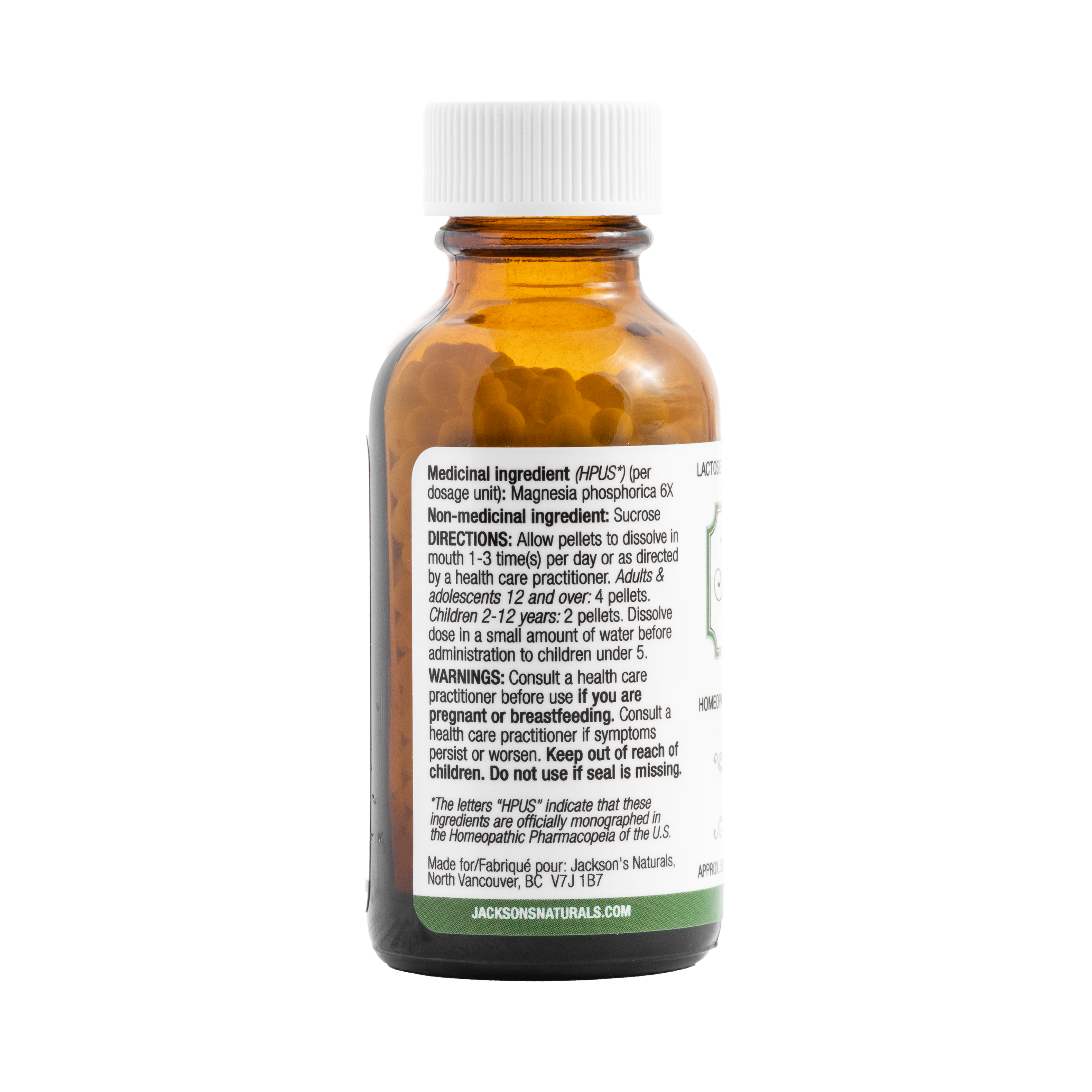 #8 Mag phos 6X (Magnesium phosphate) - Certified Vegan, Lactose-Free Cell Salt