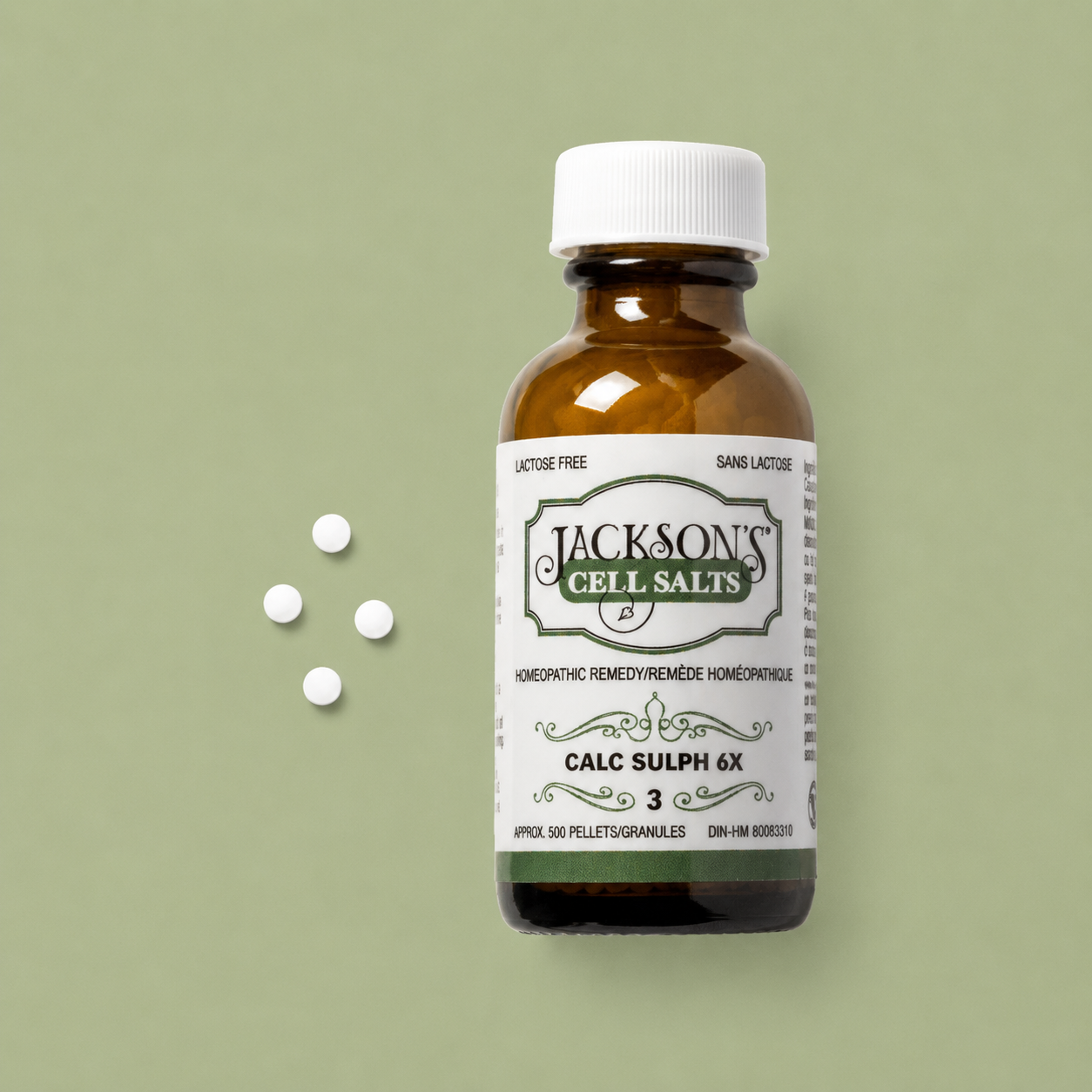 #3 Calc Sulph 6X (Calcium sulfate) - Certified Vegan, Lactose-Free Cell Salt
