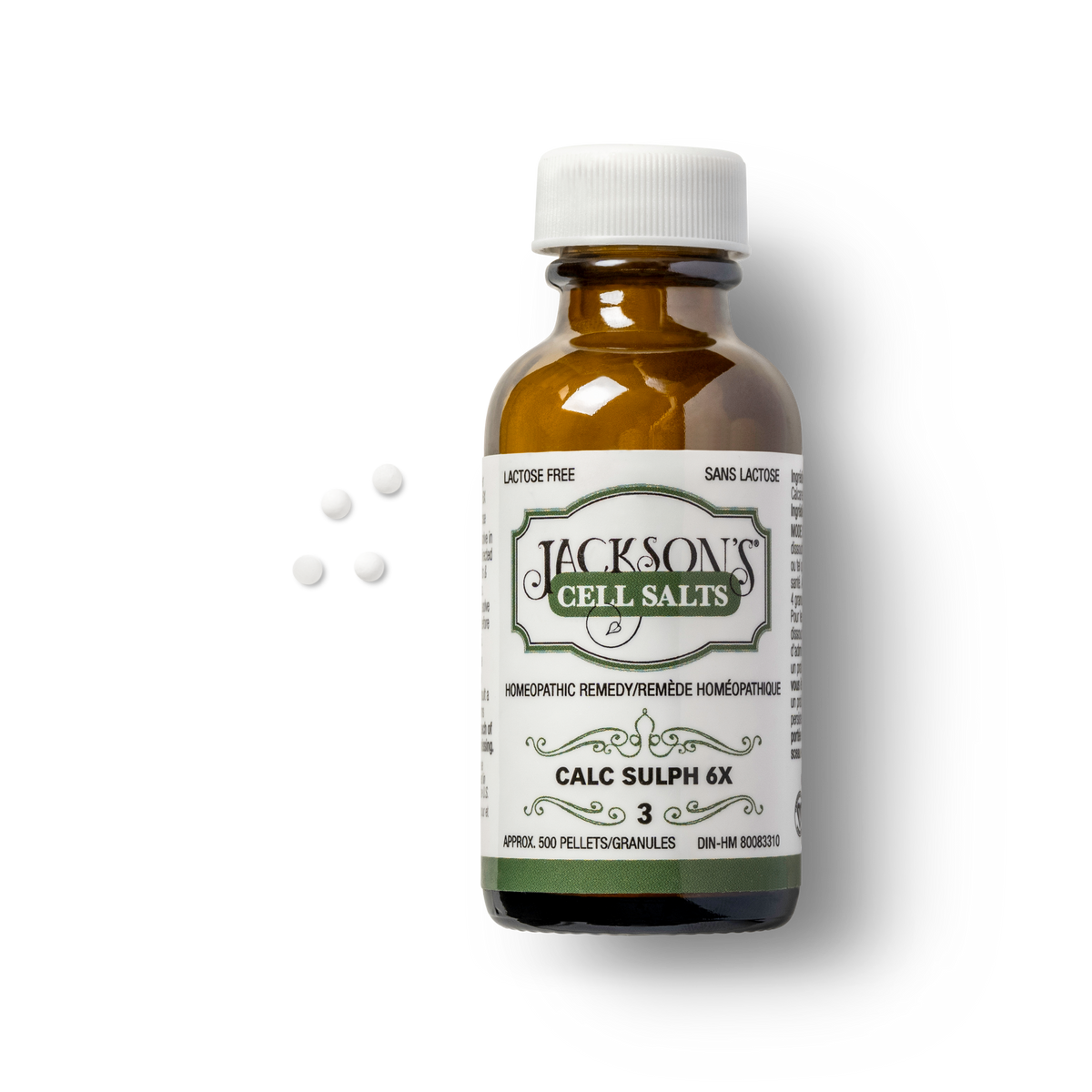#3 Calc sulph 6X (sulfate de calcium) - Sel de cellules Schuessler (tissus) certifié végétalien et sans lactose