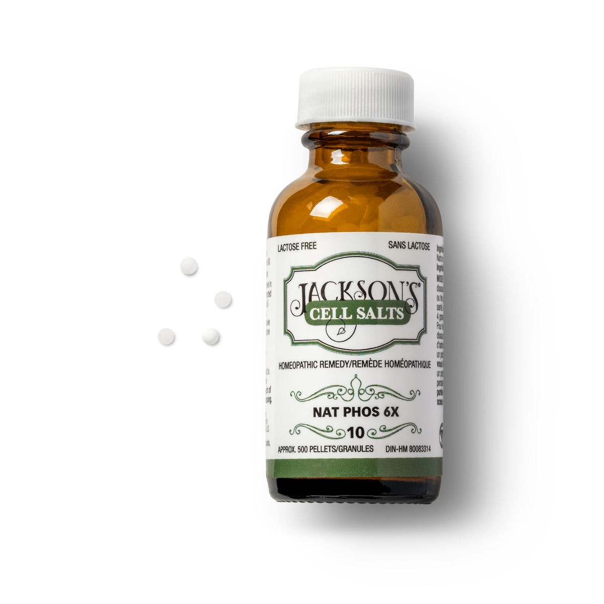 #10 Nat Phos 6X - Certified Vegan, Lactose-Free Schuessler Cell Salt (Sodium phosphate)