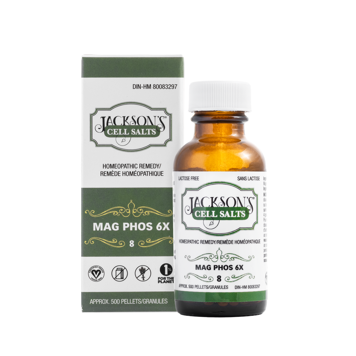 #8 Mag phos 6X (phosphate de magnésium) - Sel de cellules de Schuessler (tissus) certifié végétalien et sans lactose