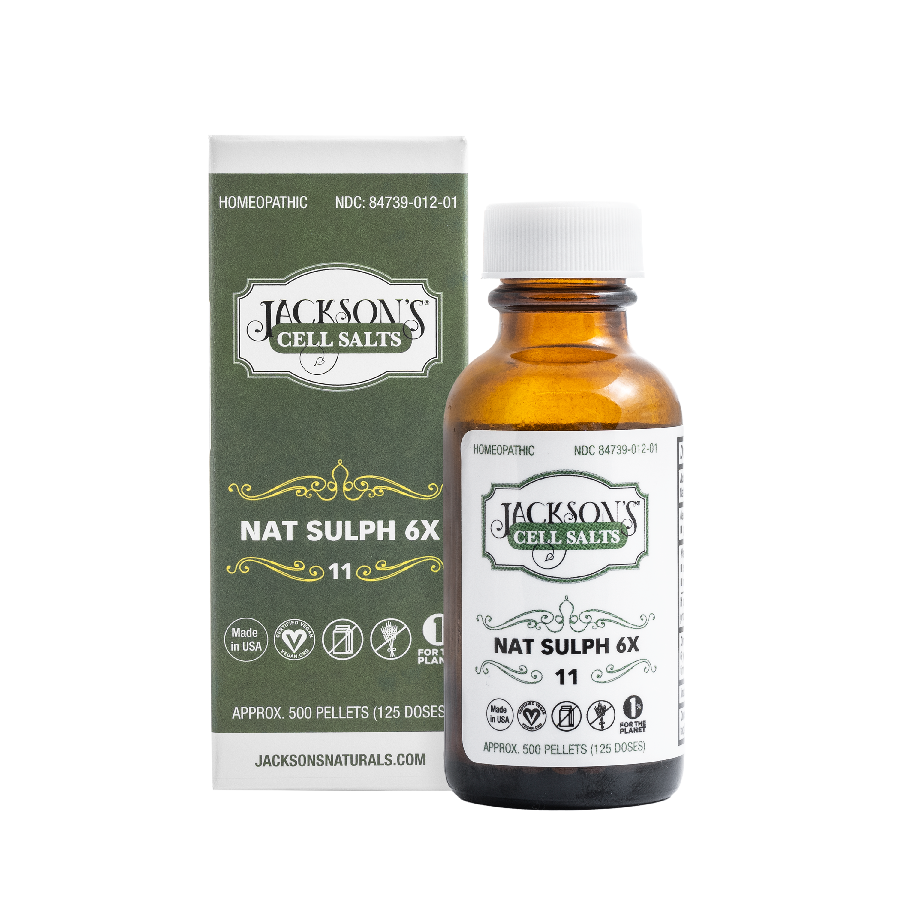 #11 Nat Sulph 6X (Sodium sulfate) - Certified Vegan, Lactose-Free Cell Salt