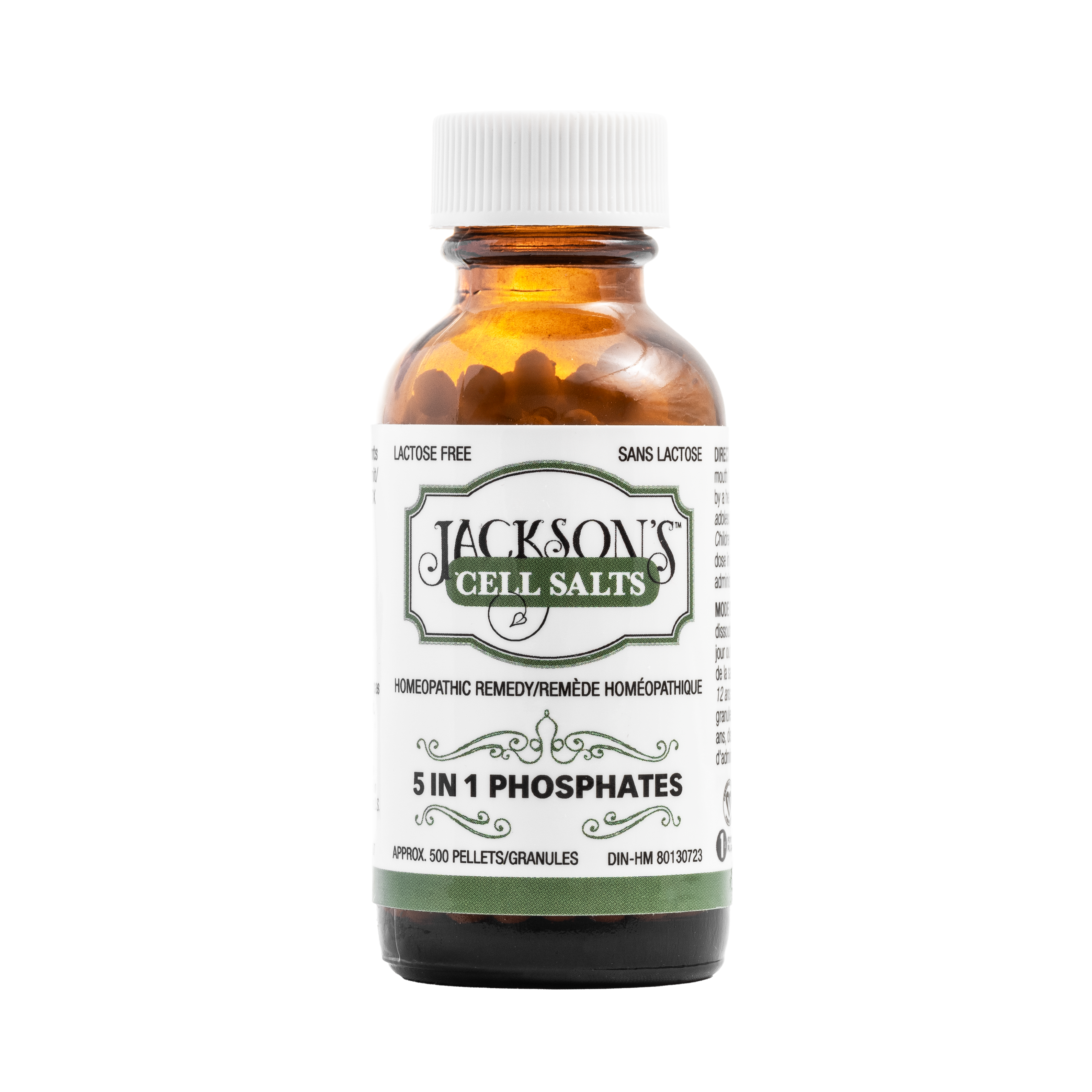 Jackson's 5 in 1 Phosphates (500 pellets size 40) - Certified Vegan, Lactose free, Phosphate Combination Cell Salt