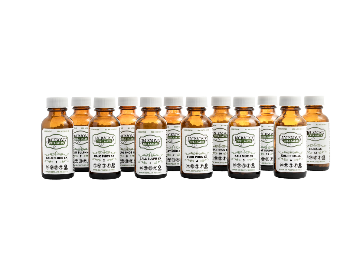 Kit de 12 sels cellulaires - Sels de Schuessler certifiés végétaliens, sans lactose et puissance 6X
