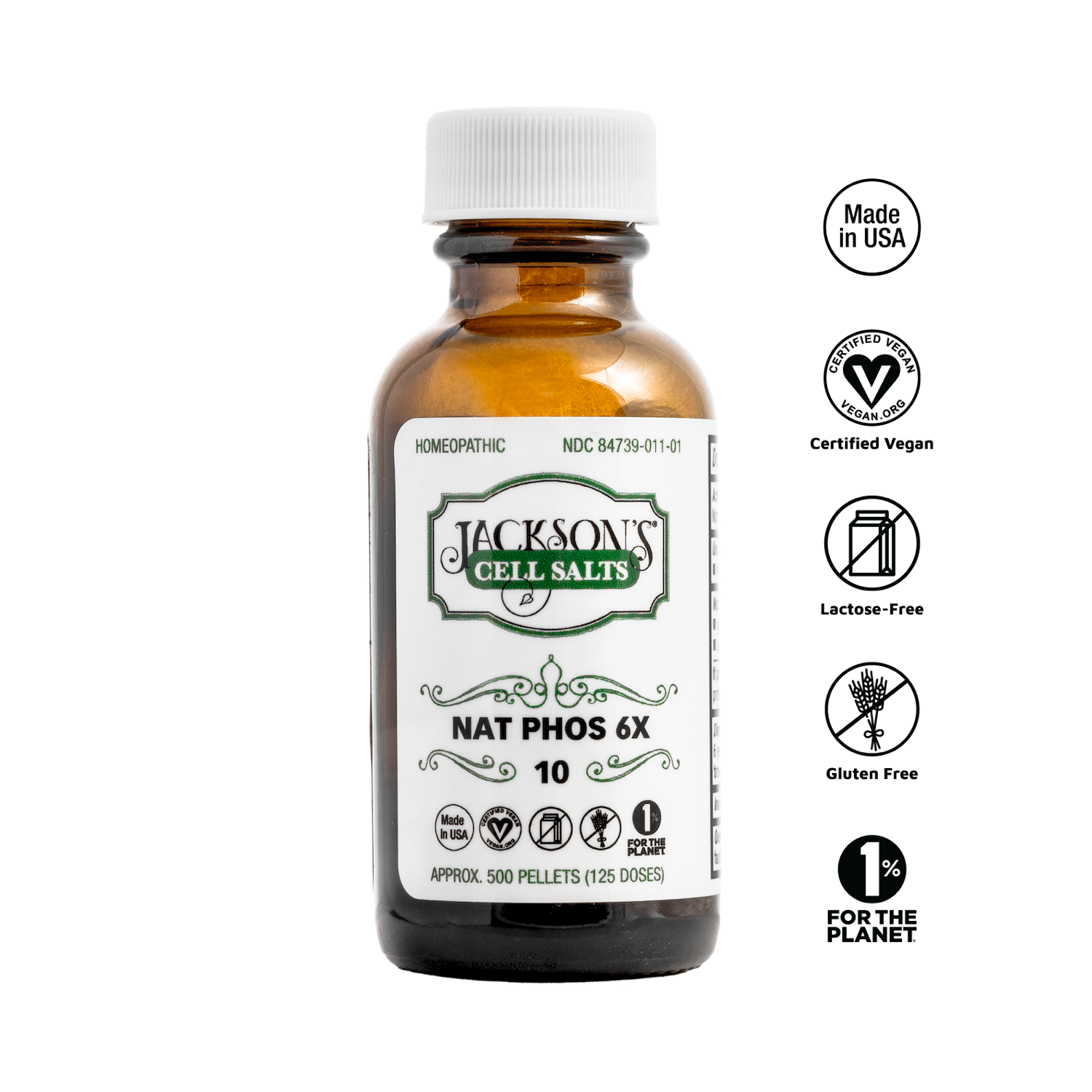 #10 Nat phos 6X (Sodium phosphate) - Certified Vegan, Lactose-Free Cell Salt