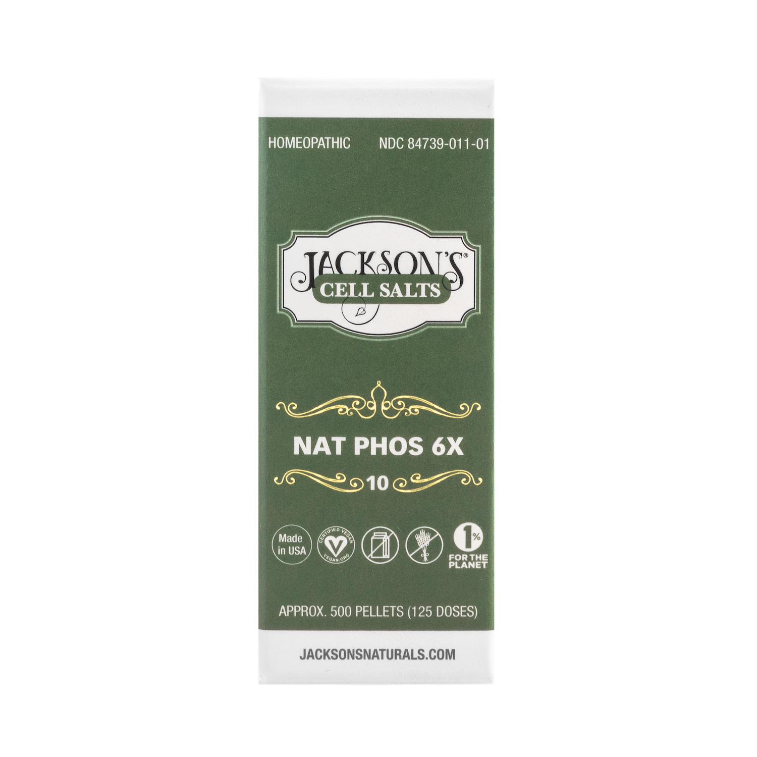 #10 Nat phos 6X (Sodium phosphate) - Certified Vegan, Lactose-Free Cell Salt