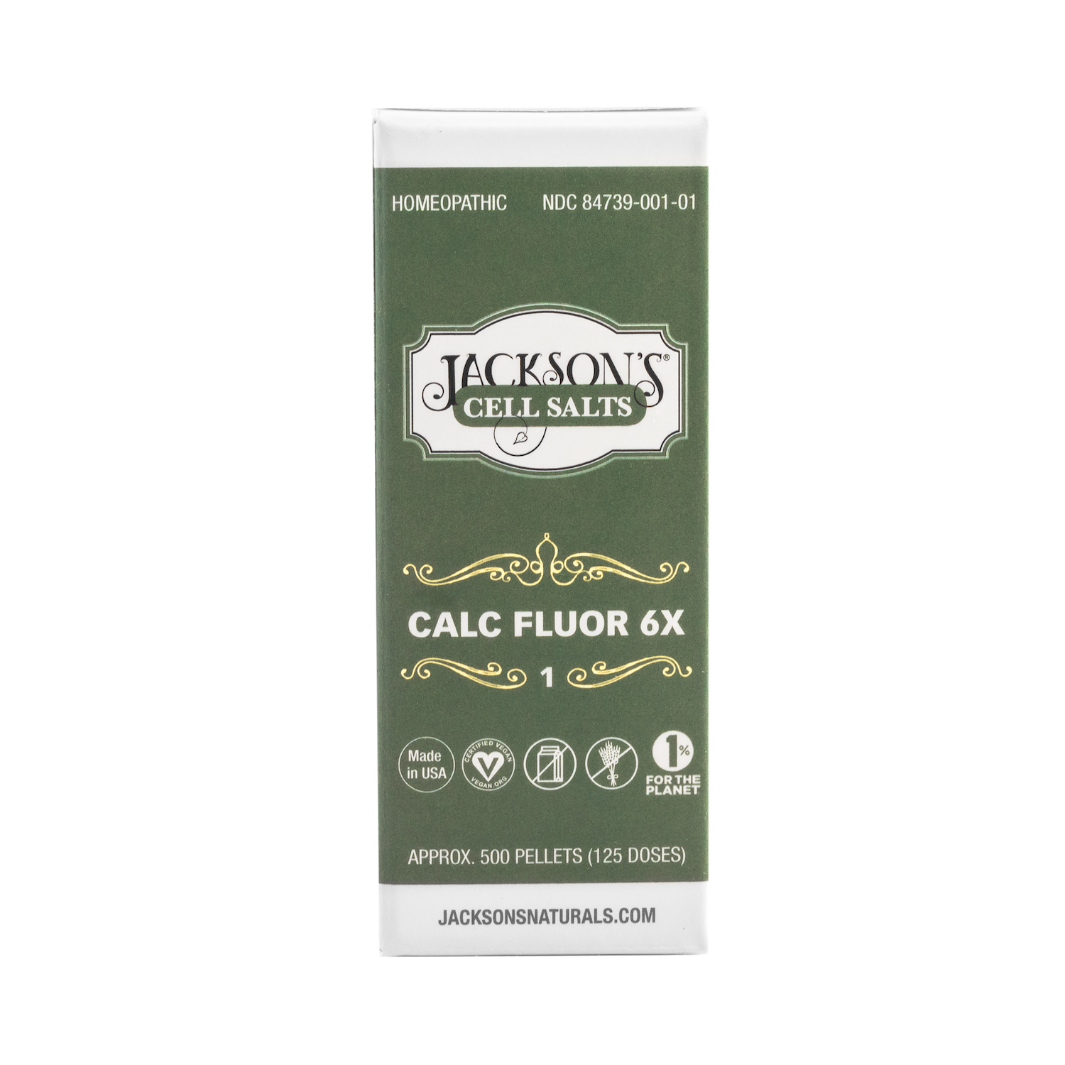 #1 Calc fluor 6X (Calcium fluoride) - Certified Vegan, Lactose-Free Cell Salt