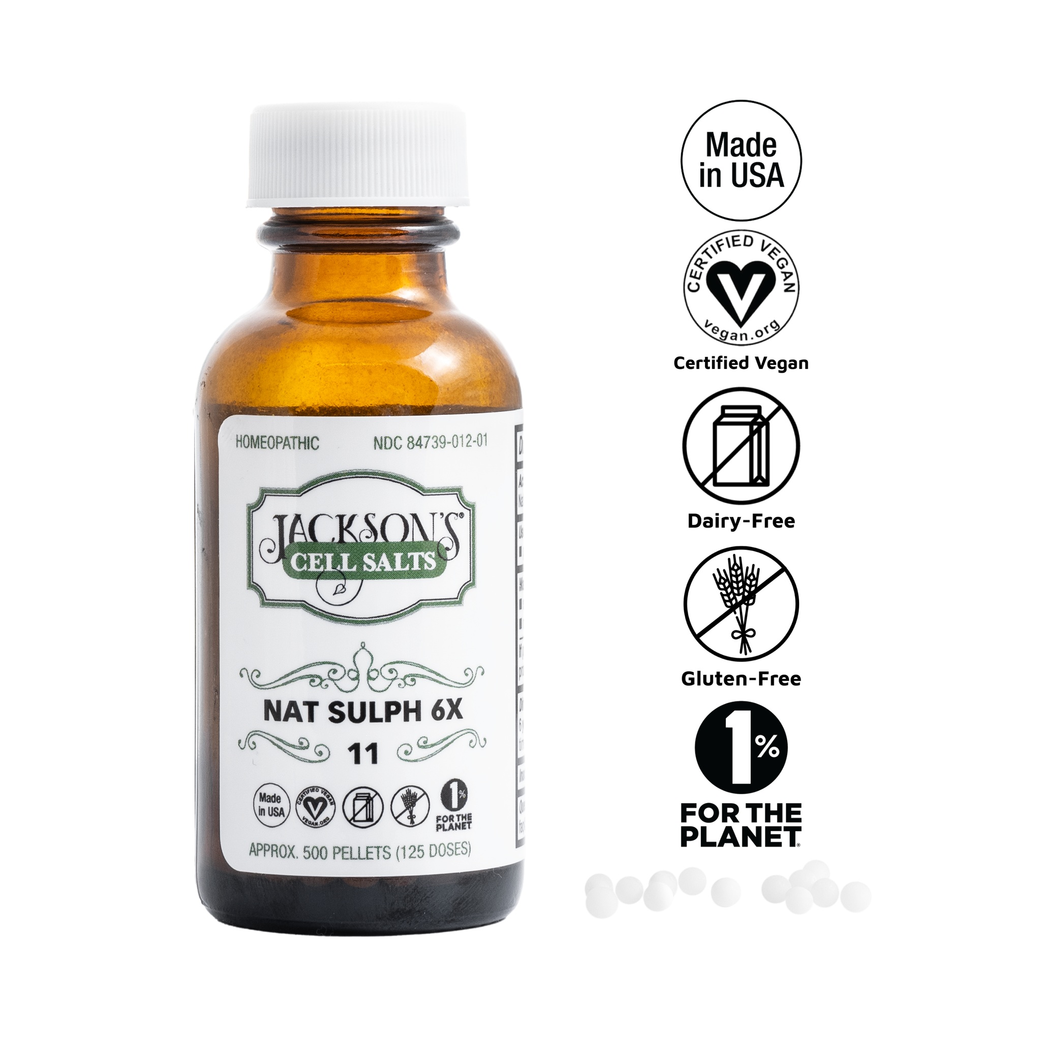 #11 Nat Sulph 6X (Sodium sulfate) - Certified Vegan, Lactose-Free Cell Salt