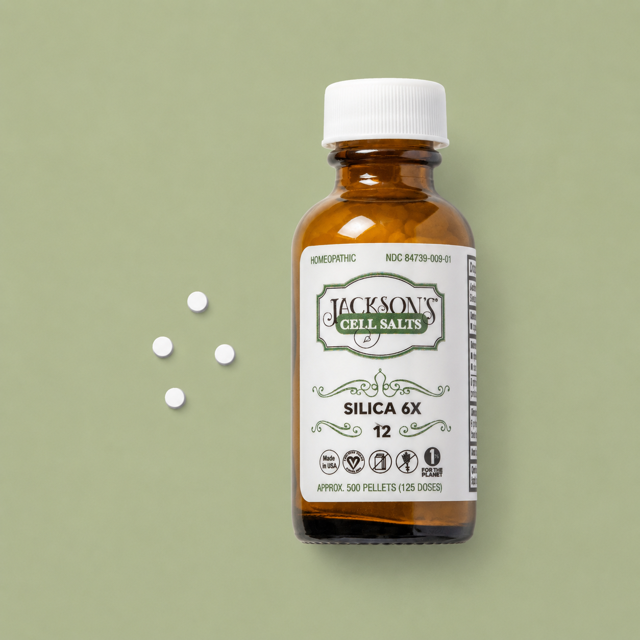 #12 Silica 6X (Silicea) - Certified Vegan, Lactose-Free Cell Salt