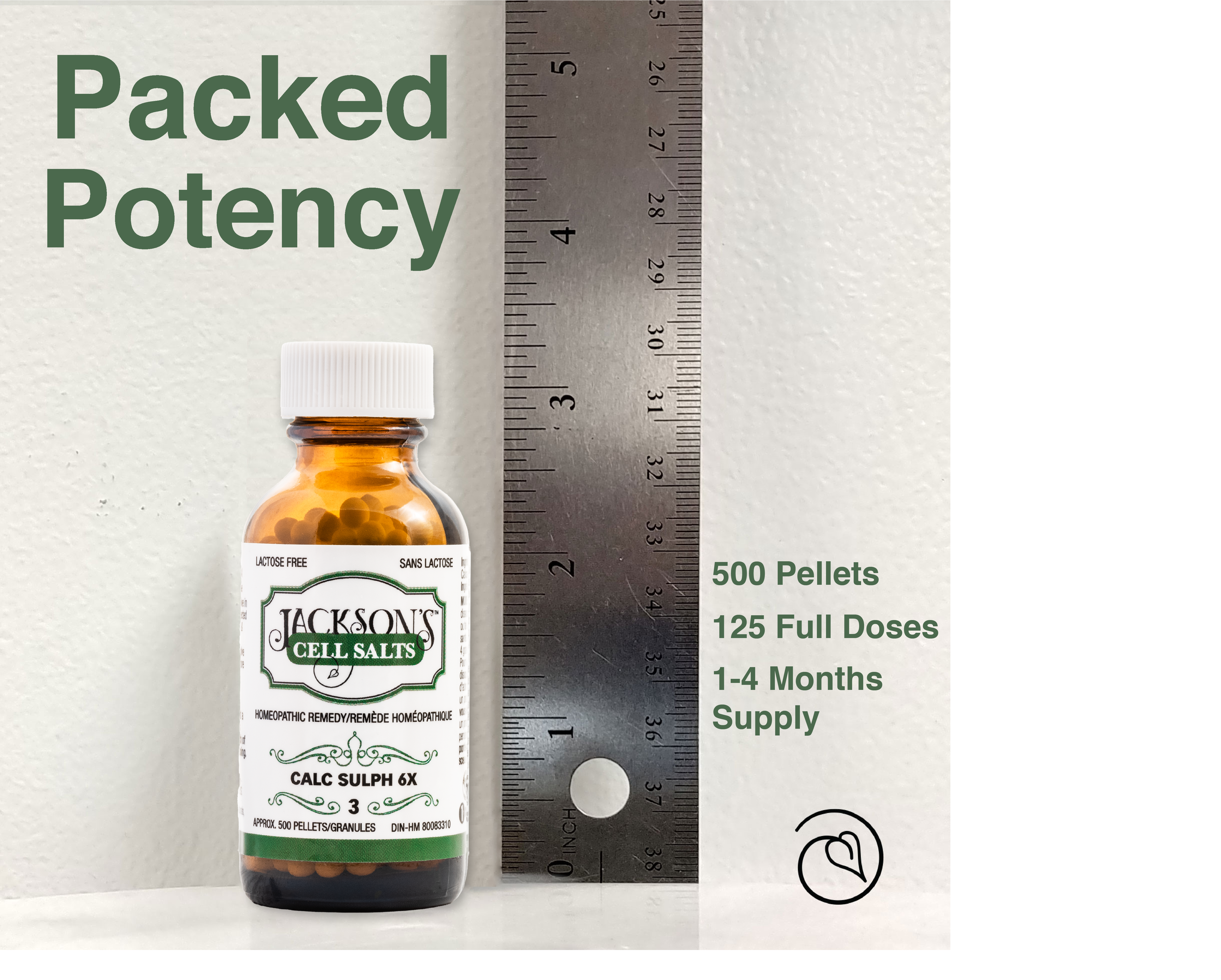 #3 Calc sulph 6X (Calcium sulfate) - Certified Vegan, Lactose-Free Cell Salt