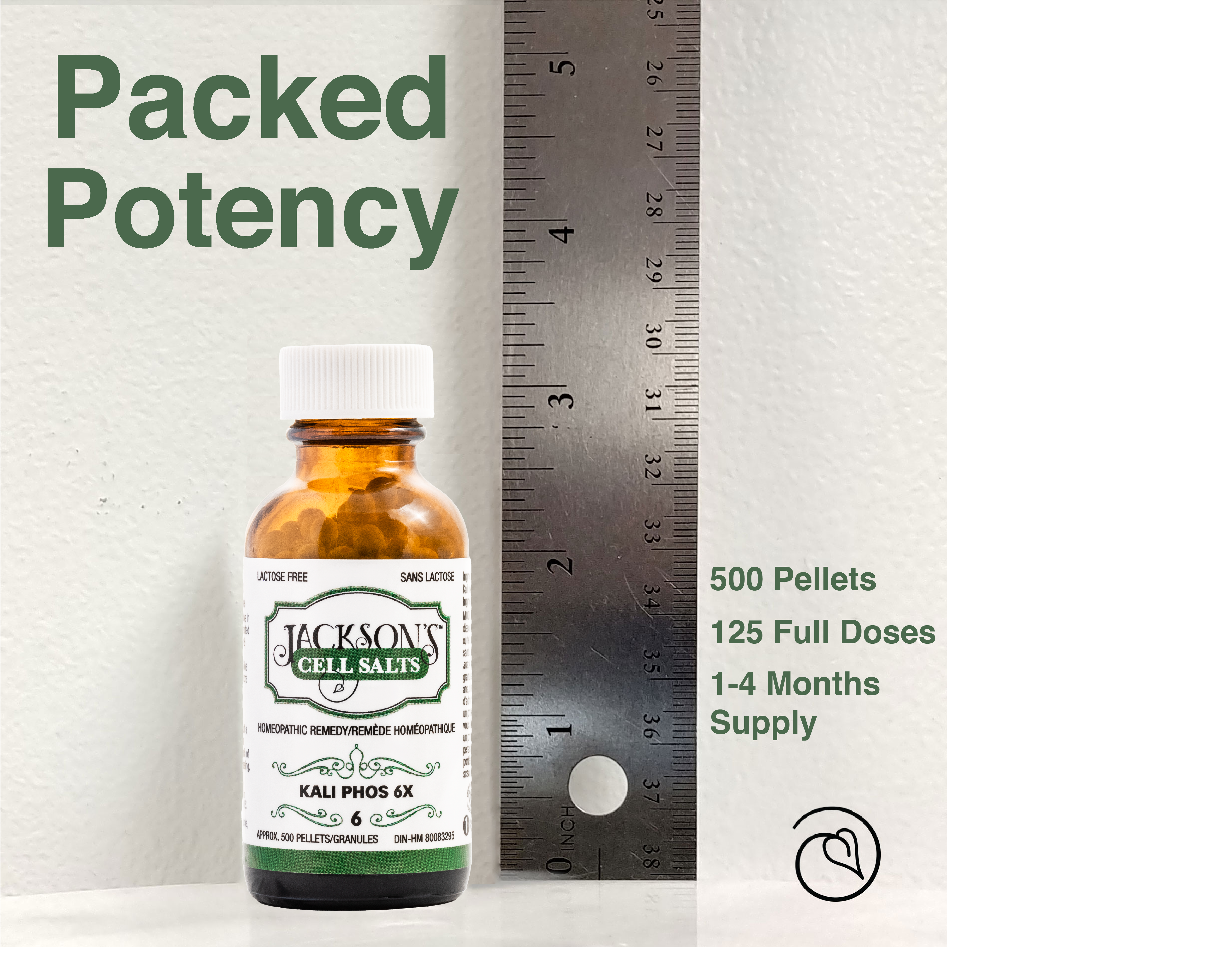 #6 Kali phos 6X (Potassium phosphate) - Certified Vegan, Lactose-Free Cell Salt