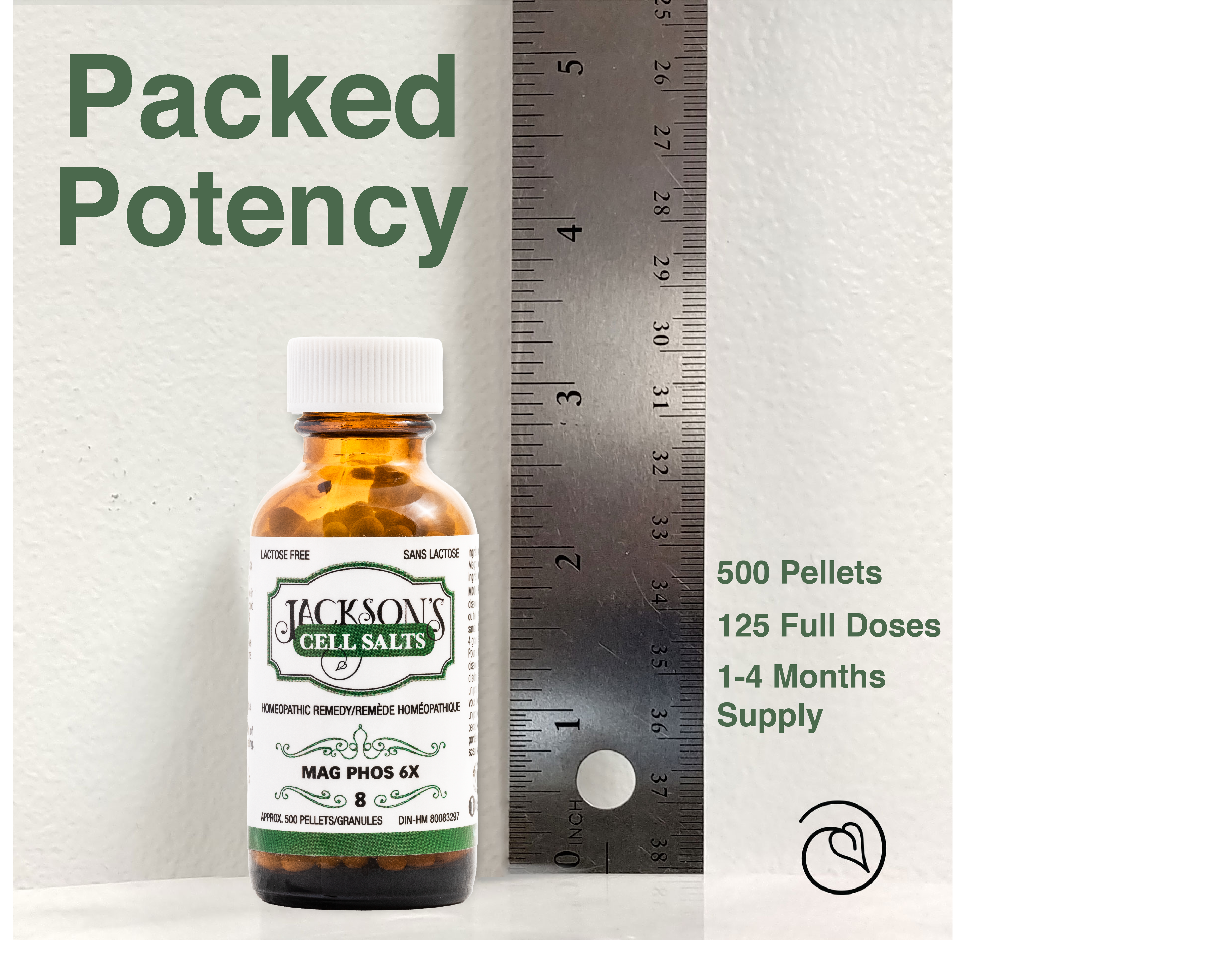 #8 Mag phos 6X (Magnesium phosphate) - Certified Vegan, Lactose-Free Cell Salt