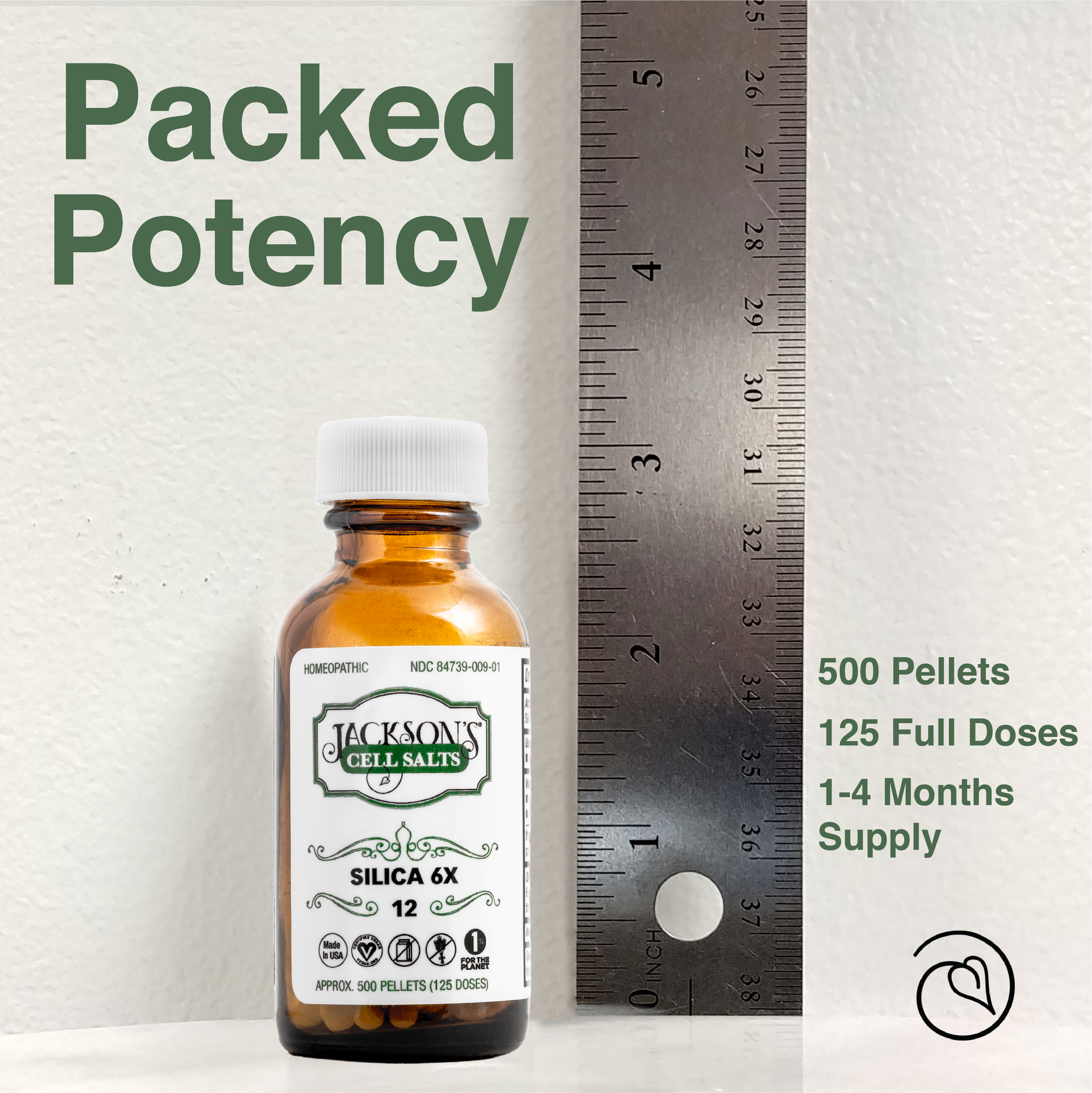 #12 Silica 6X - Sel de cellules de Schuessler (tissus) certifié végétalien et sans lactose