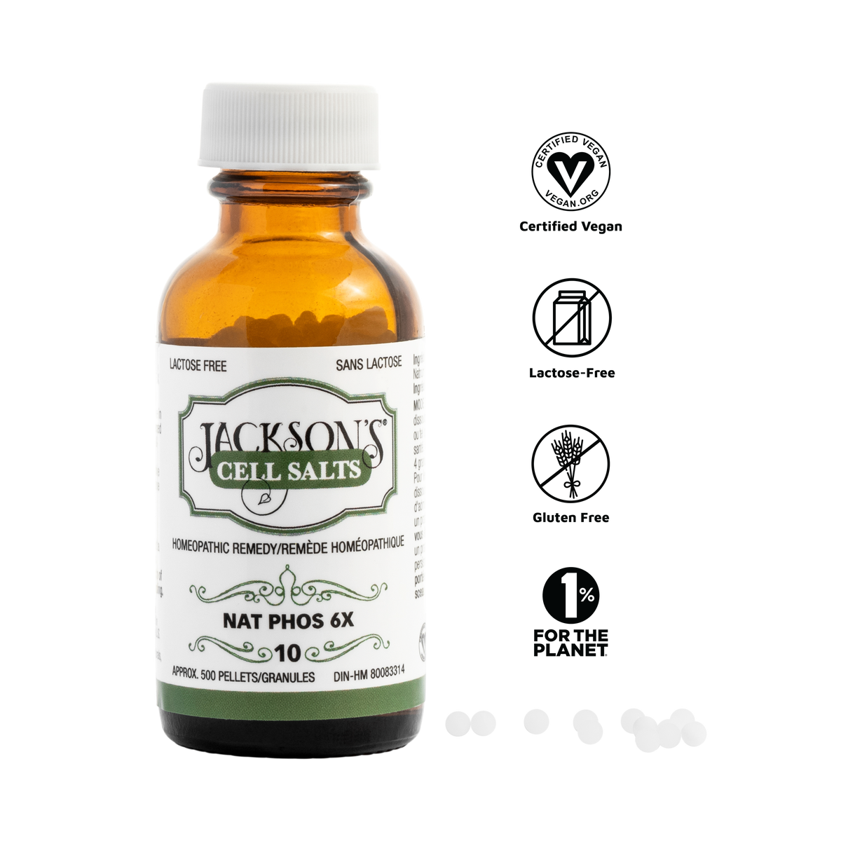 #10 Nat phos 6X (phosphate de sodium) - Sel de cellules de Schuessler (tissus) certifié végétalien et sans lactose