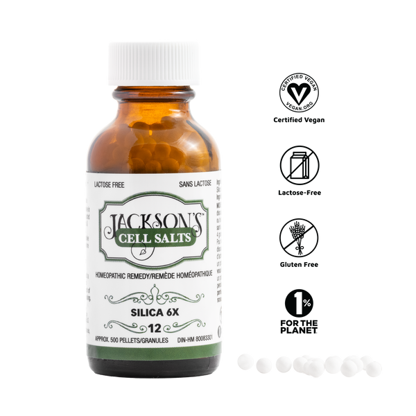 *Pre-Order* #12 Silica 6X - Certified Vegan, Lactose-Free Schuessler Cell (Tissue) Salt (Est. Ship Date Thursday, April 25)