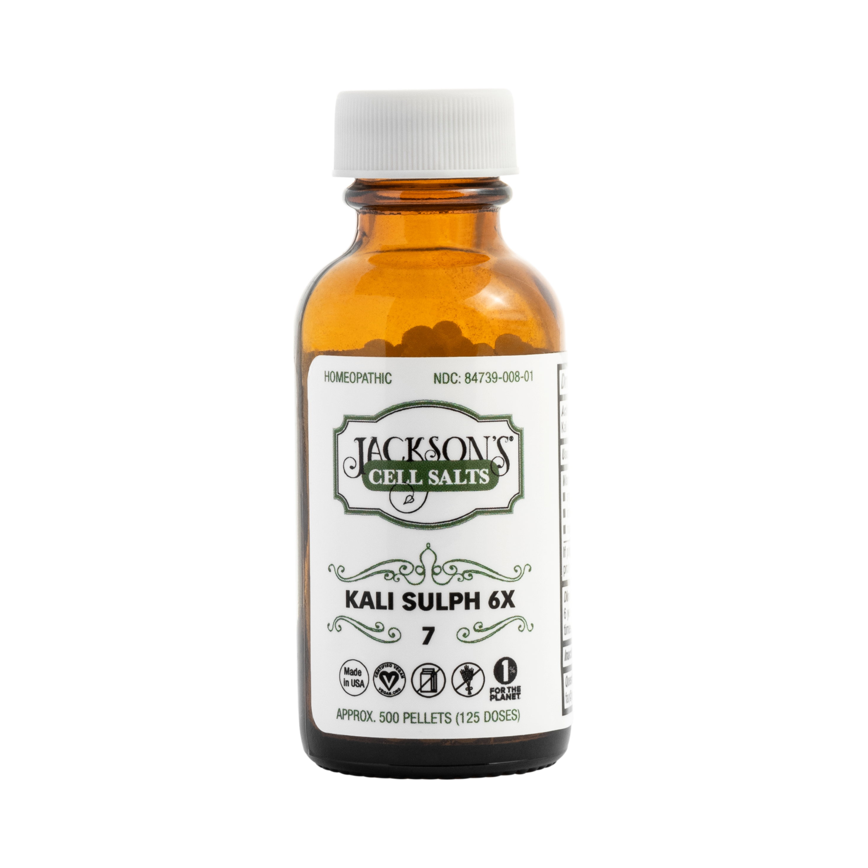#7 Kali Sulph 6X (Potassium sulfate) - Certified Vegan, Lactose-Free Cell Salt