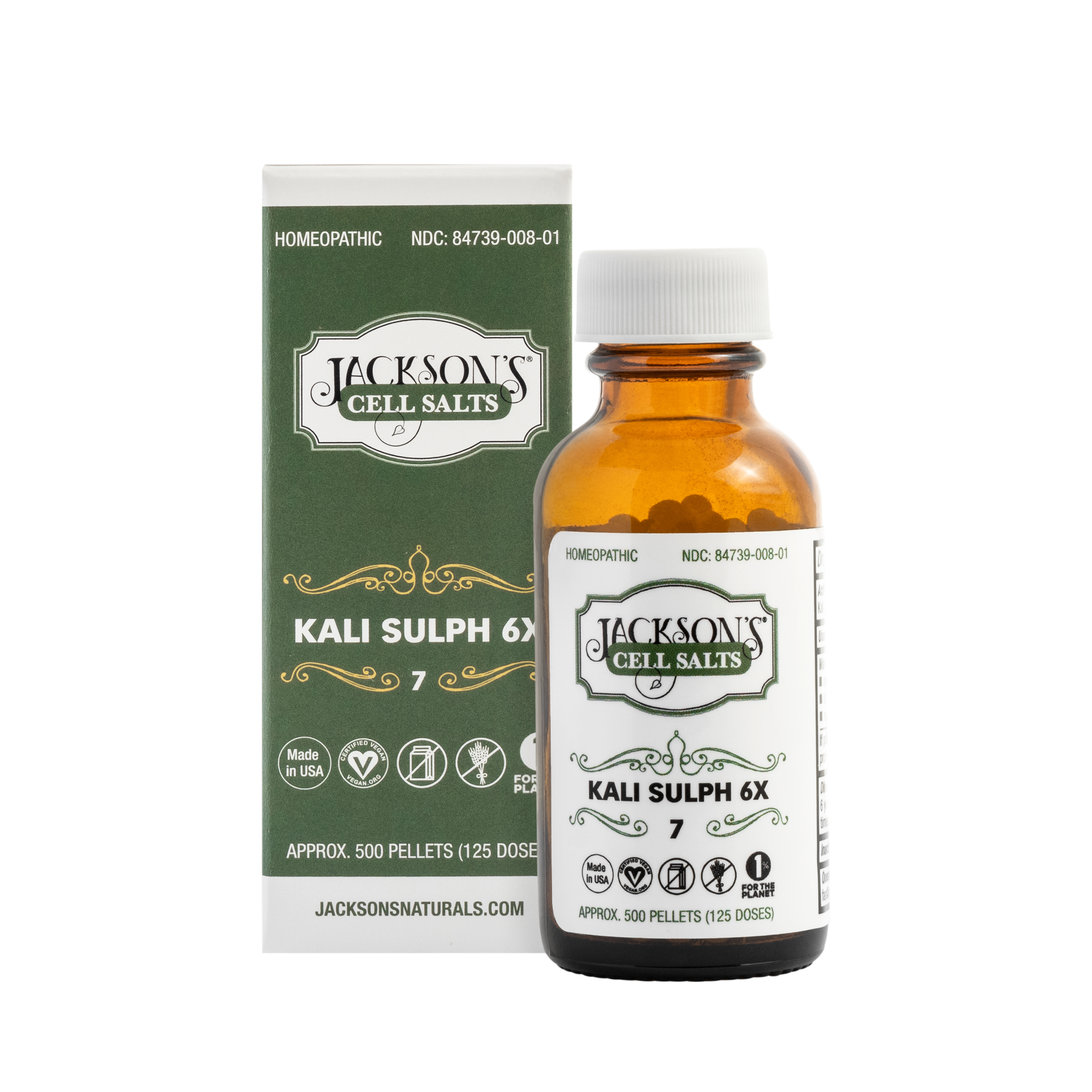 #7 Kali sulph 6X (sulfate de potassium) - Sel de cellules de Schuessler (tissus) certifié végétalien et sans lactose