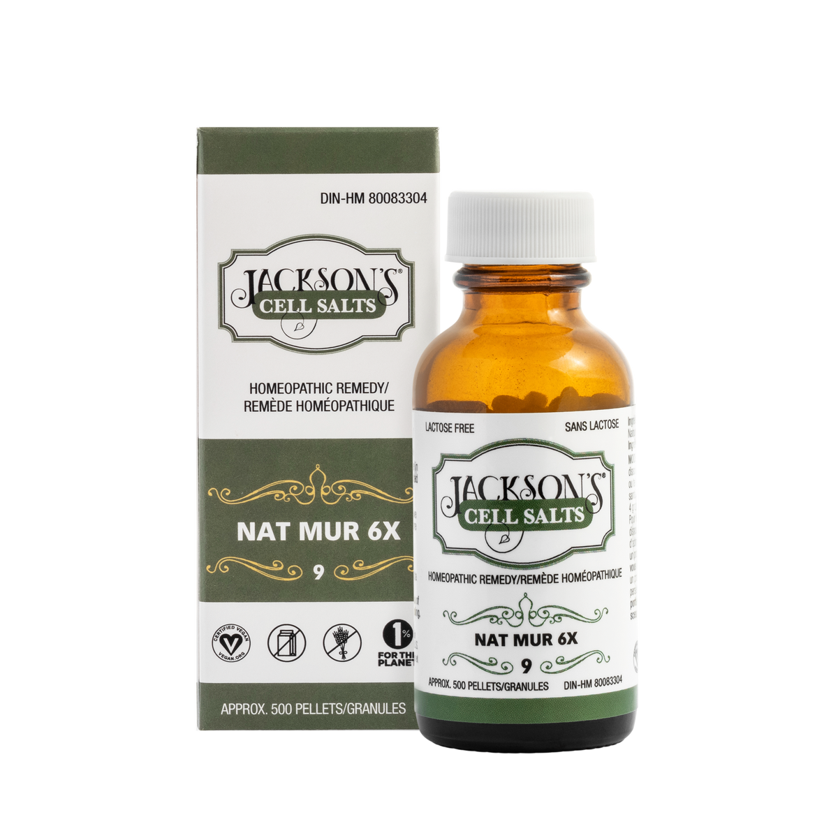 #9 Nat mur 6X (Chlorure de sodium) - Sel de cellules de Schuessler (tissus) certifié végétalien et sans lactose