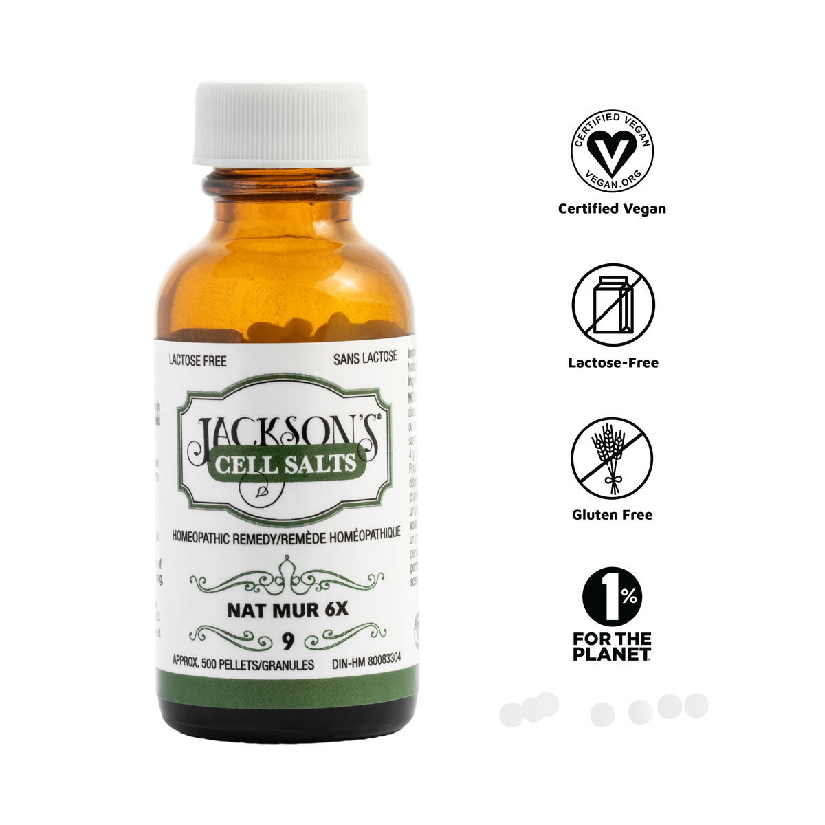 #9 Nat mur 6X (Chlorure de sodium) - Sel de cellules de Schuessler (tissus) certifié végétalien et sans lactose