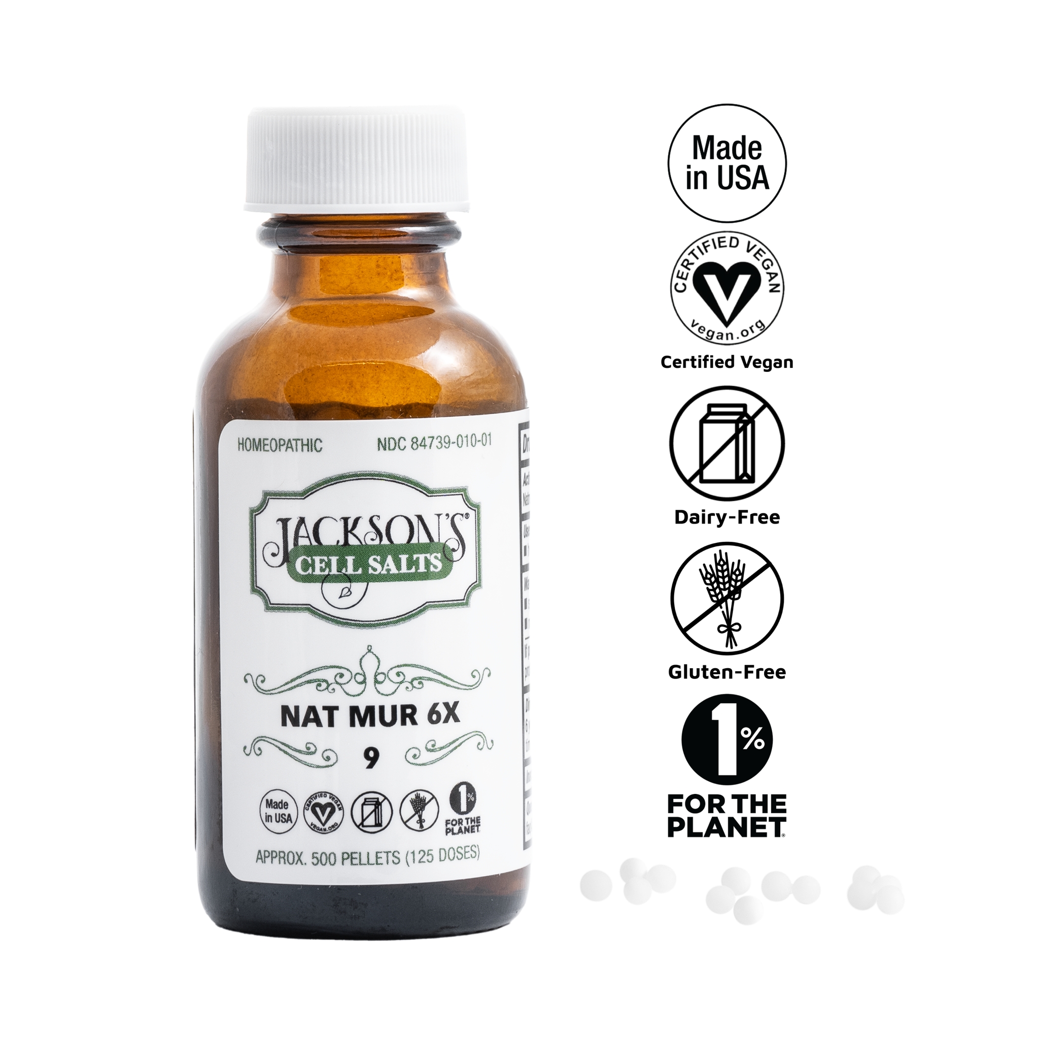 **Pre-Order Available** #9 Nat Mur 6X (Sodium chloride) - Certified Vegan, Lactose-Free Cell Salt [Est. Ship date Jan. 14, 2026]