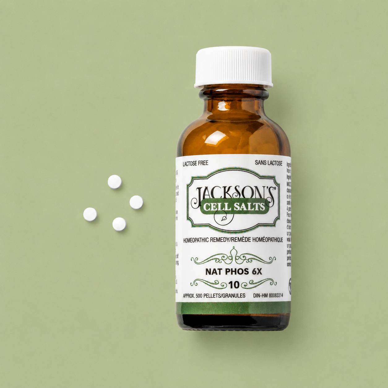 #10 Nat phos 6X (phosphate de sodium) - Sel de cellules de Schuessler (tissus) certifié végétalien et sans lactose