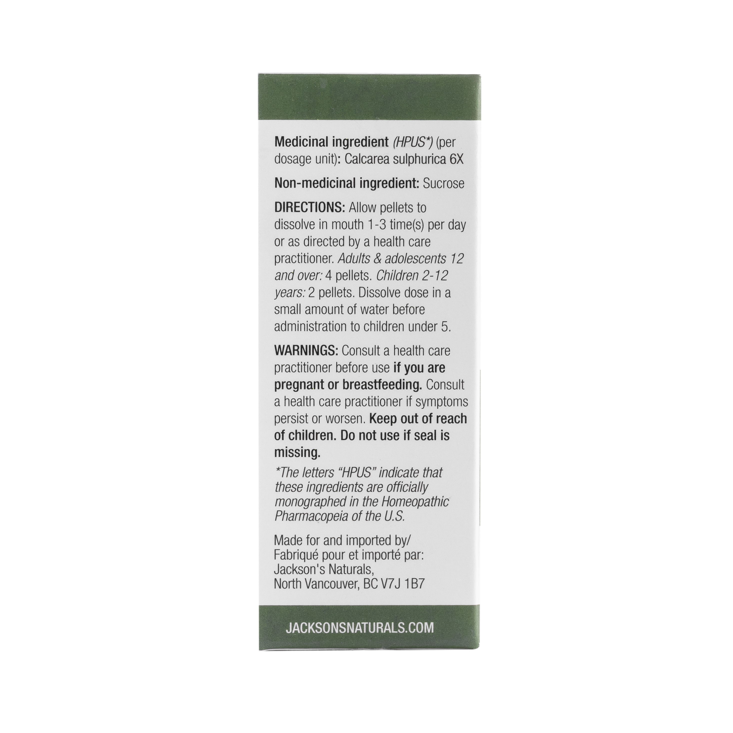 #3 Calc sulph 6X (Calcium sulfate) - Certified Vegan, Lactose-Free Cell Salt