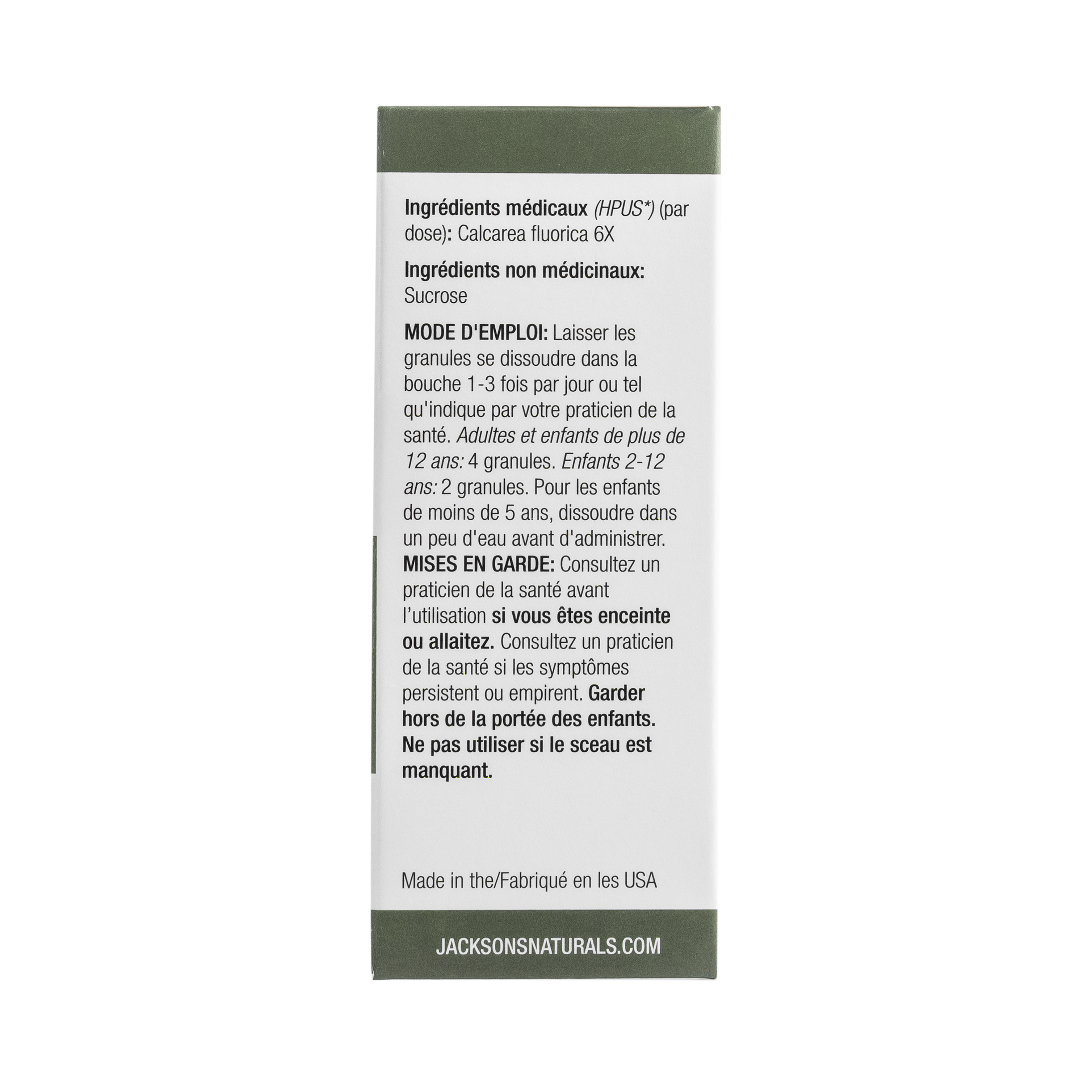 #1 Calc fluor 6X (fluorure de calcium) - Sel de cellules de Schuessler (tissus) certifié végétalien et sans lactose