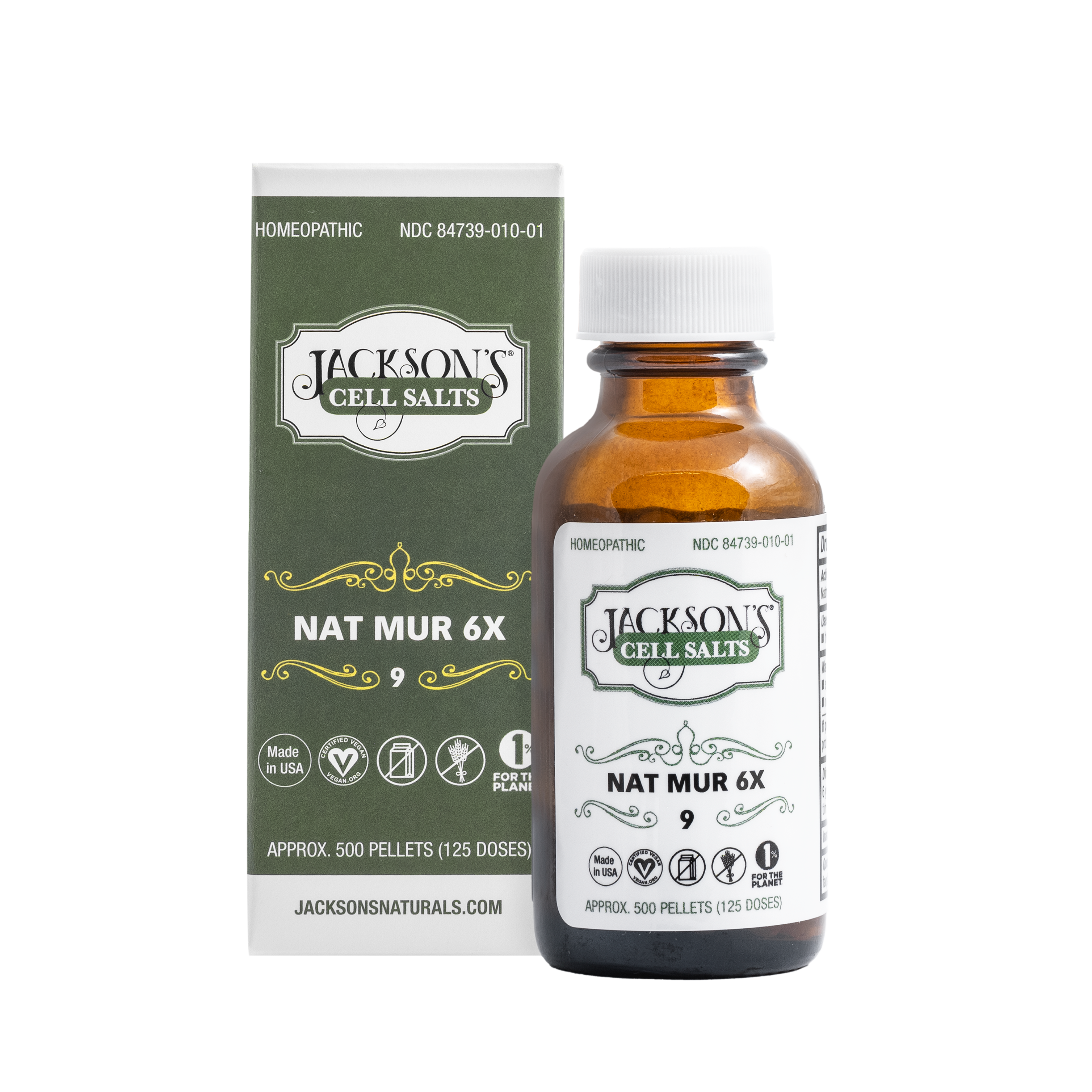 **Pre-Order Available** #9 Nat Mur 6X (Sodium chloride) - Certified Vegan, Lactose-Free Cell Salt [Est. Ship date Jan. 14, 2026]