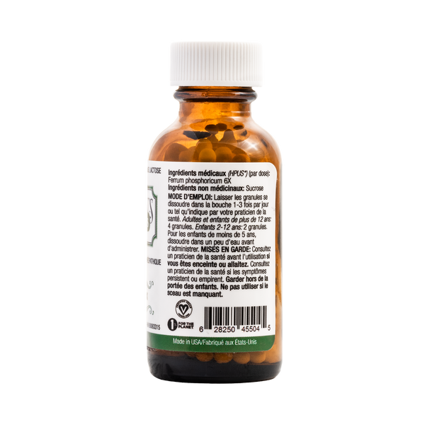 #4 Ferr phos 6X (Ferrum phosphate)- Certified Vegan, Lactose-Free Schuessler Cell (Tissue) Salt