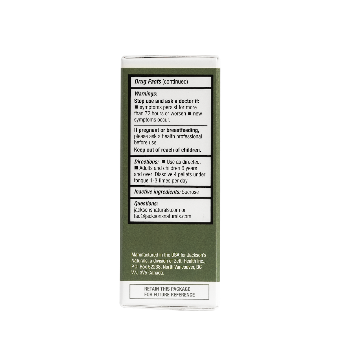 Jackson's 12 in 1 (500 pellets) - Certified Vegan, Lactose-Free All 12 Cell Salt Combination