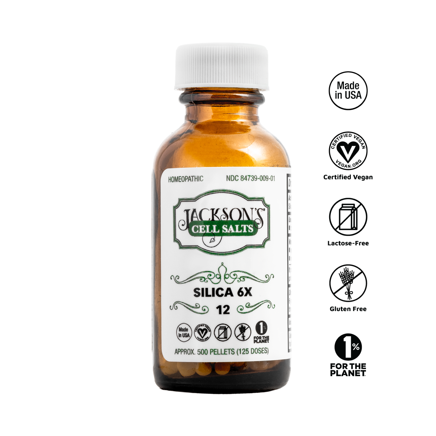 #12 Silica 6X (Silicea) - Certified Vegan, Lactose-Free Cell Salt