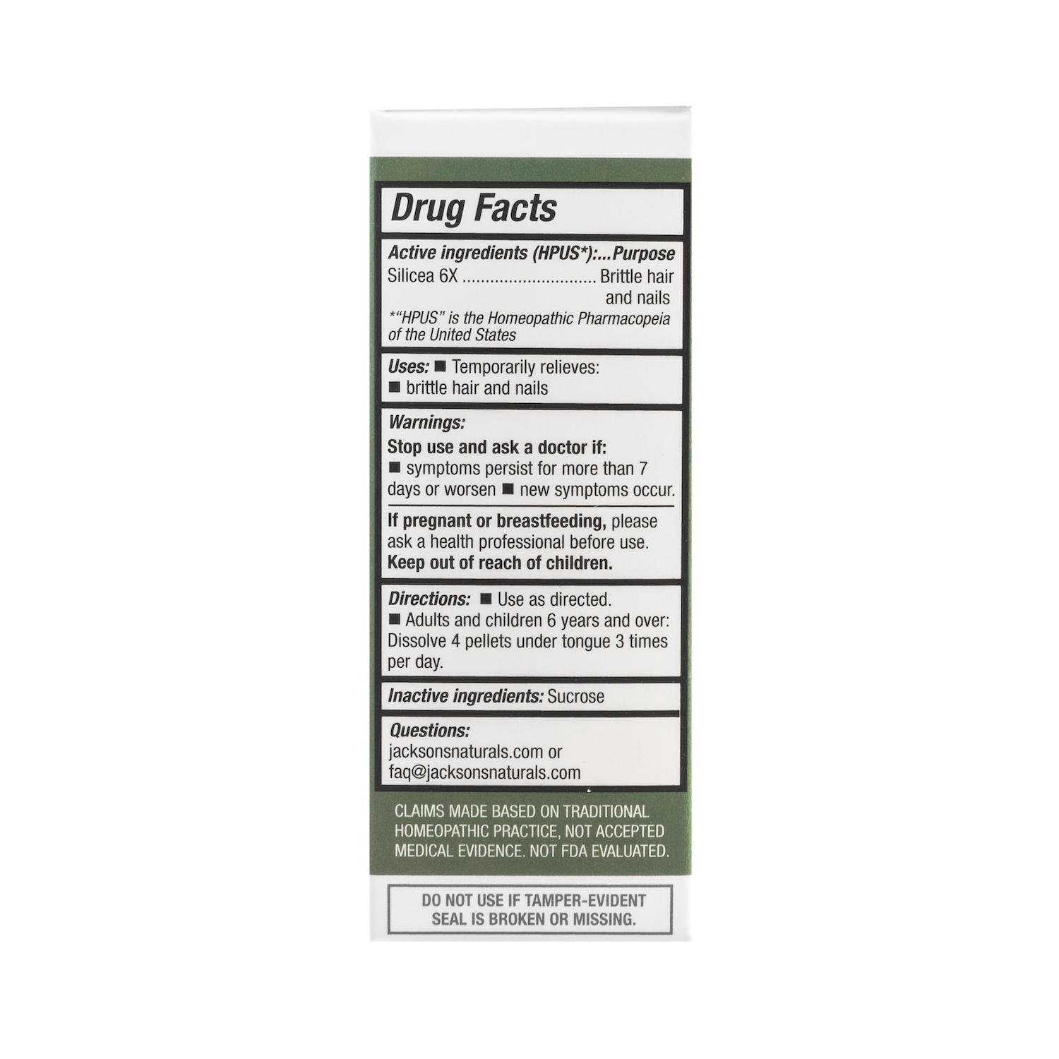 #12 Silica 6X (Silicea) - Certified Vegan, Lactose-Free Cell Salt