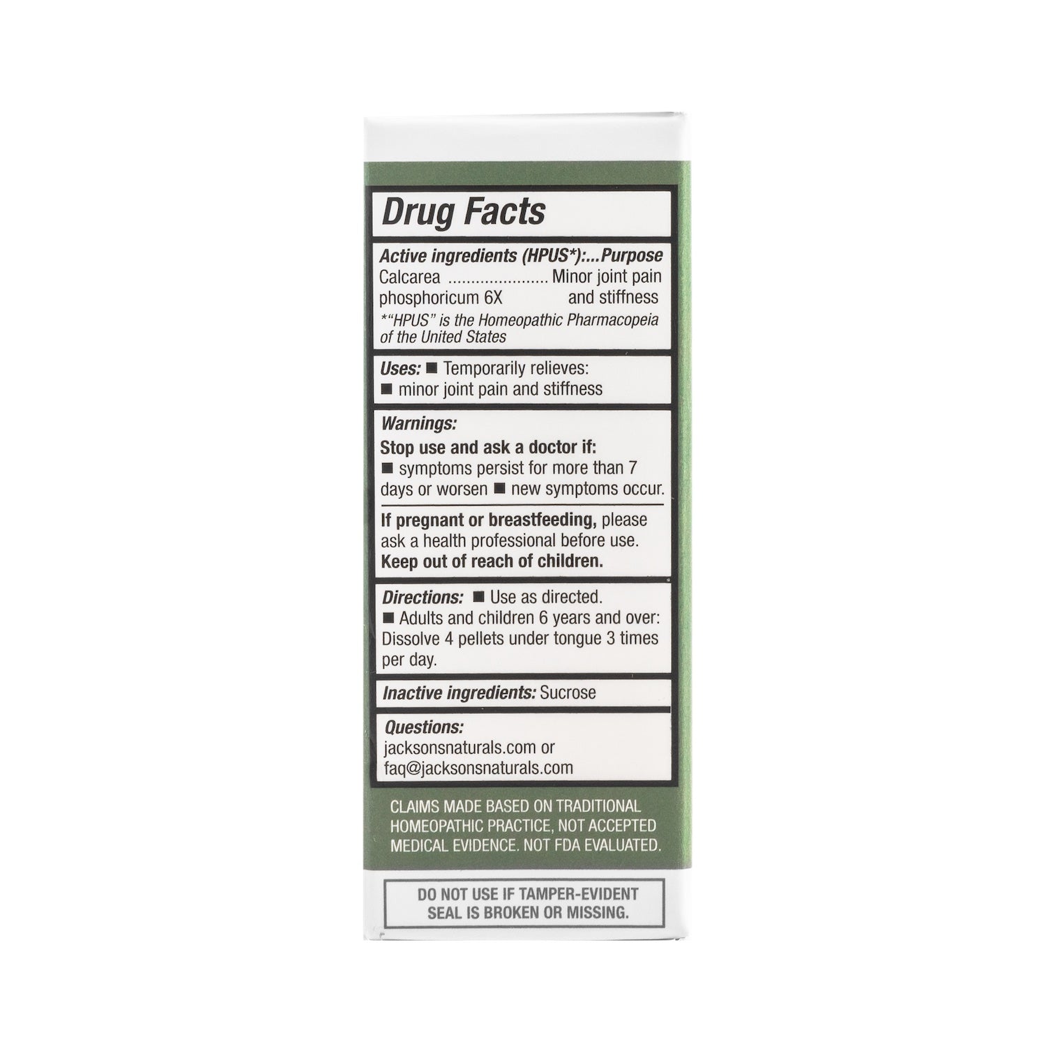 #2 Calc phos 6X (Calcium phosphate) - Certified Vegan, Lactose-Free Cell Salt