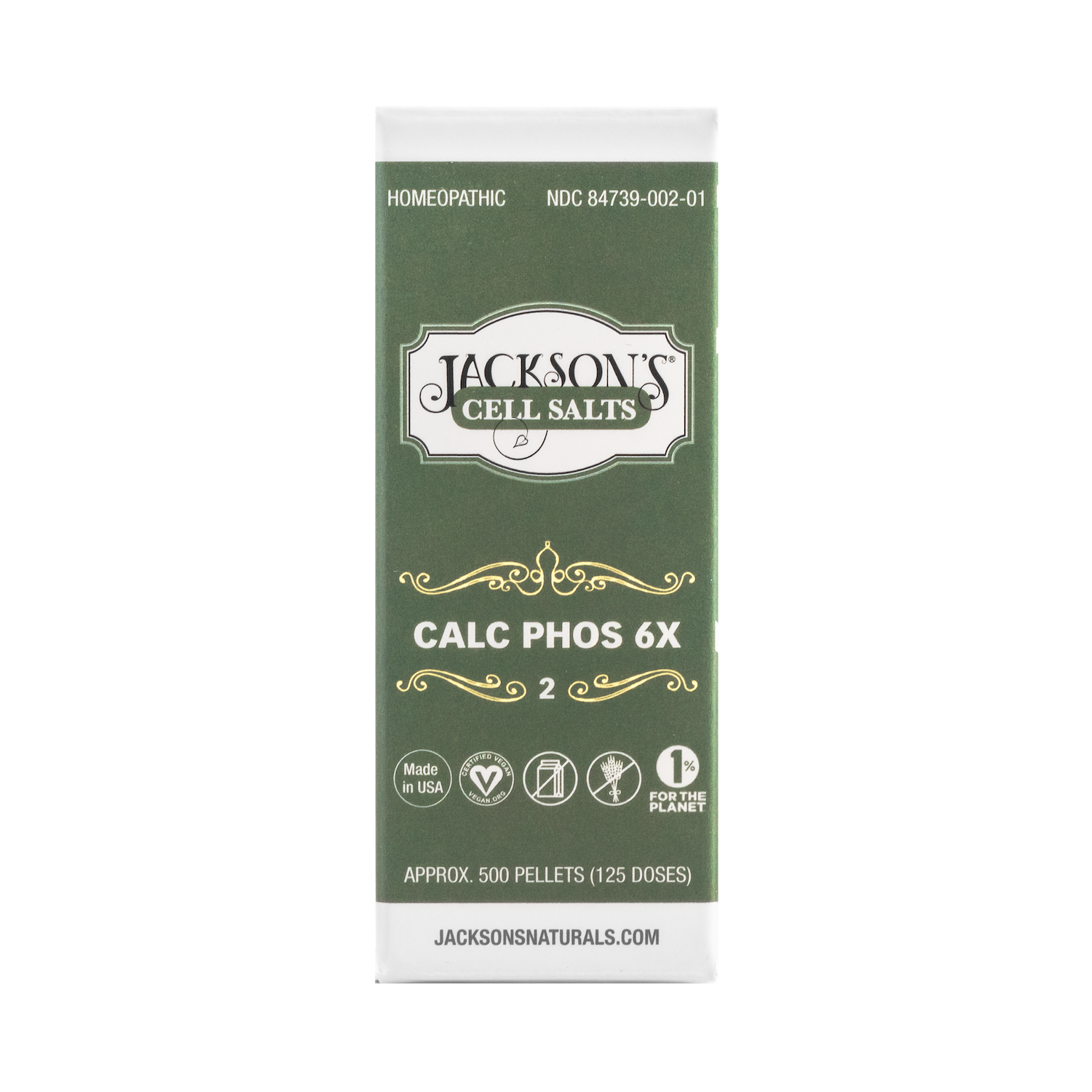 #2 Calc phos 6X (Calcium phosphate) - Certified Vegan, Lactose-Free Cell Salt