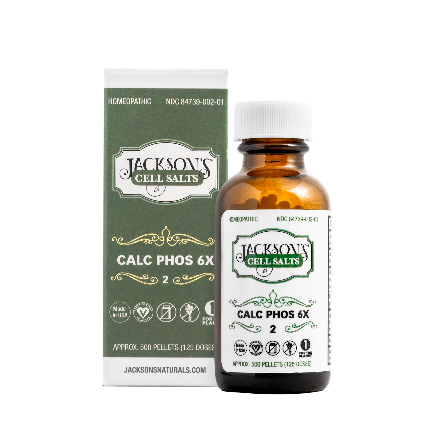 #2 Calc phos 6X (Calcium phosphate) - Certified Vegan, Lactose-Free Cell Salt