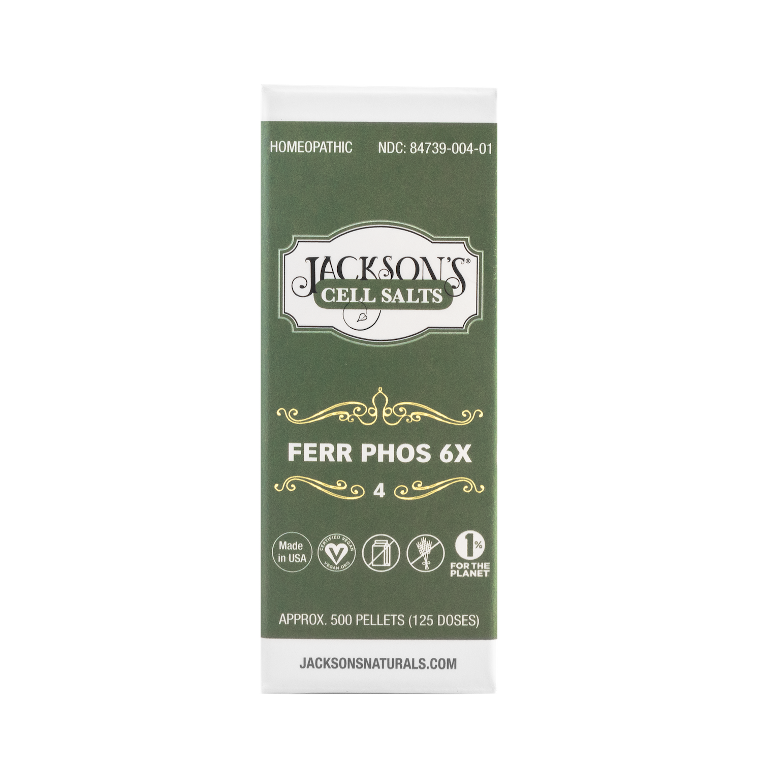 #4 Ferr phos 6X (Ferrum phosphate)- Certified Vegan, Lactose-Free Cell Salt