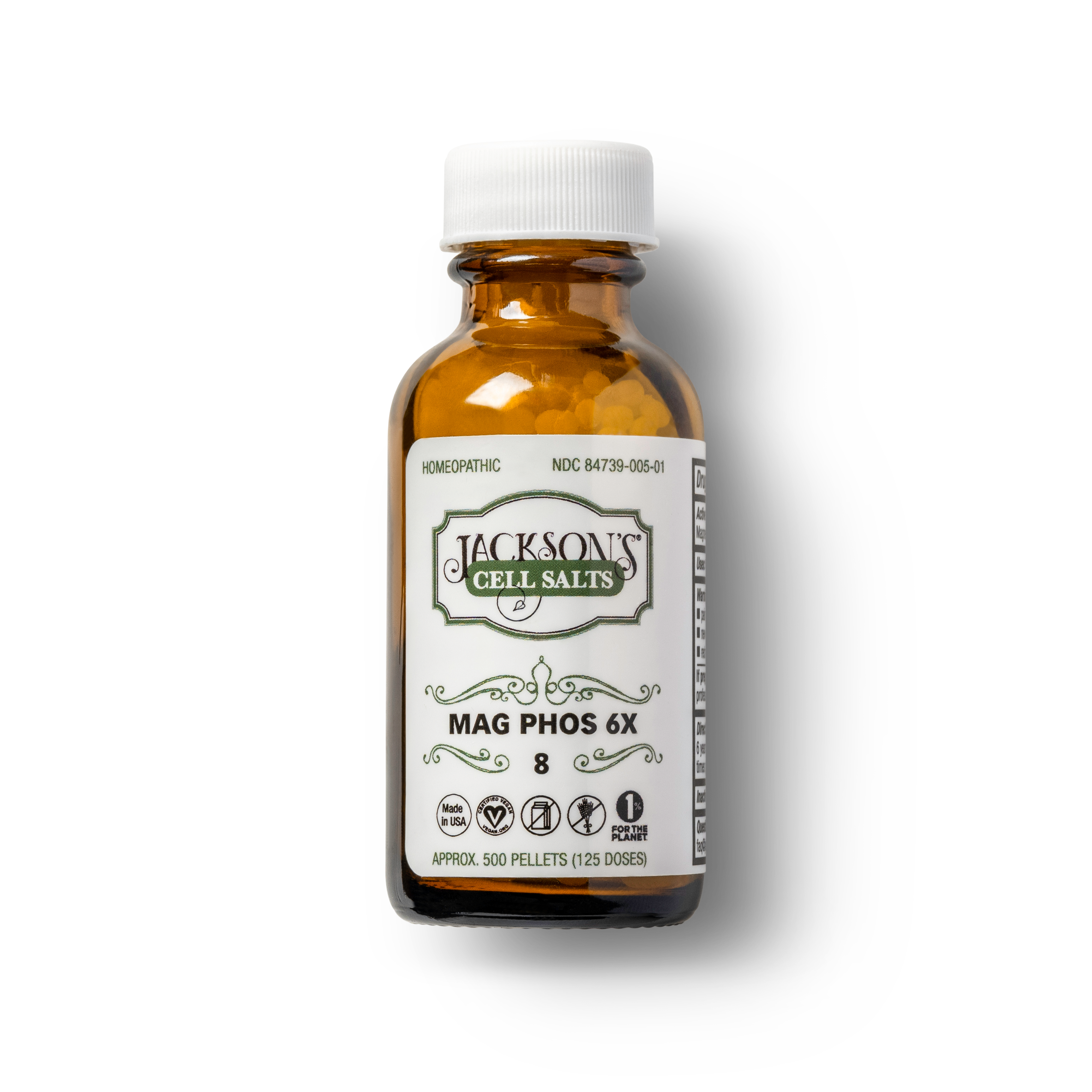 #8 Mag Phos 6X (Magnesium phosphate) - Certified Vegan, Lactose-Free Cell Salt