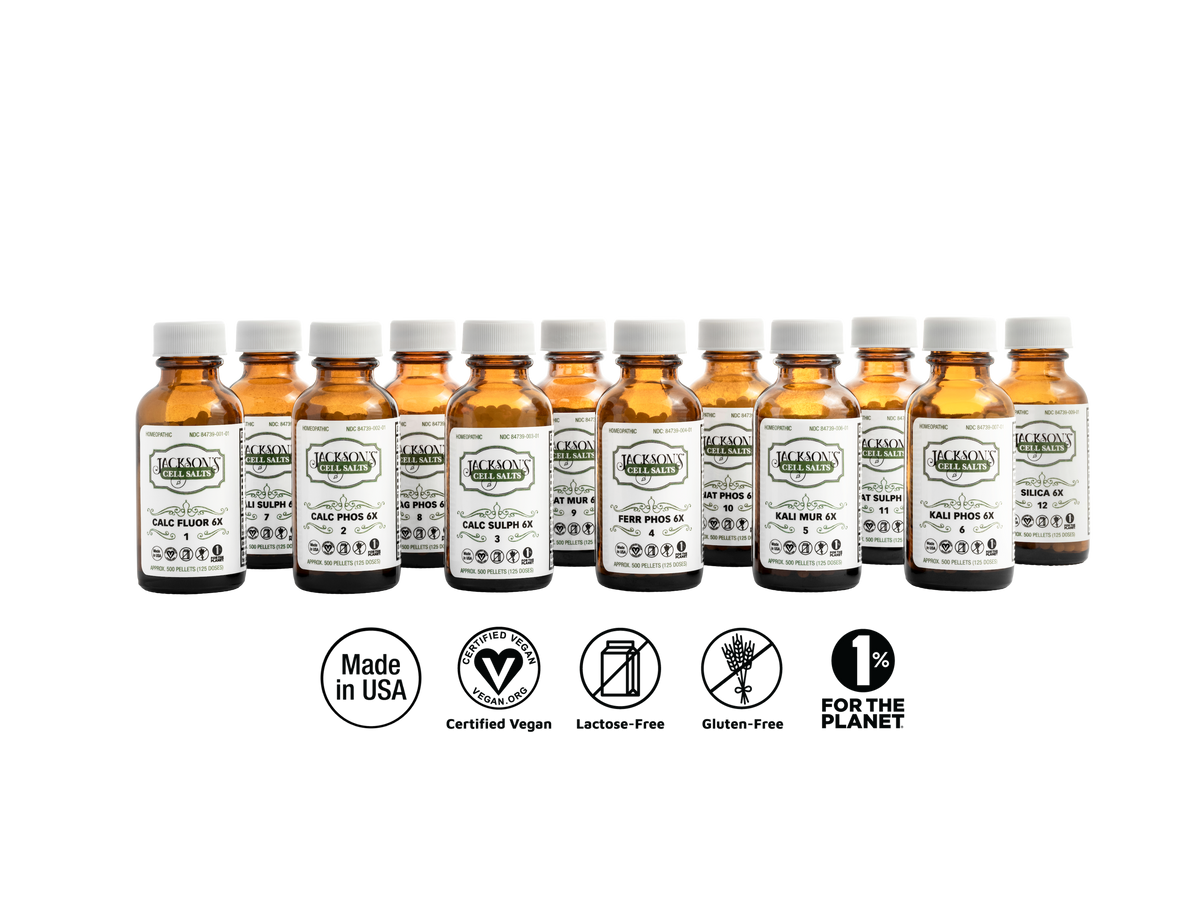 12 Cell Salt Kit: Cell Salts #1–12 | 12-Bottle Set + Exterior Box